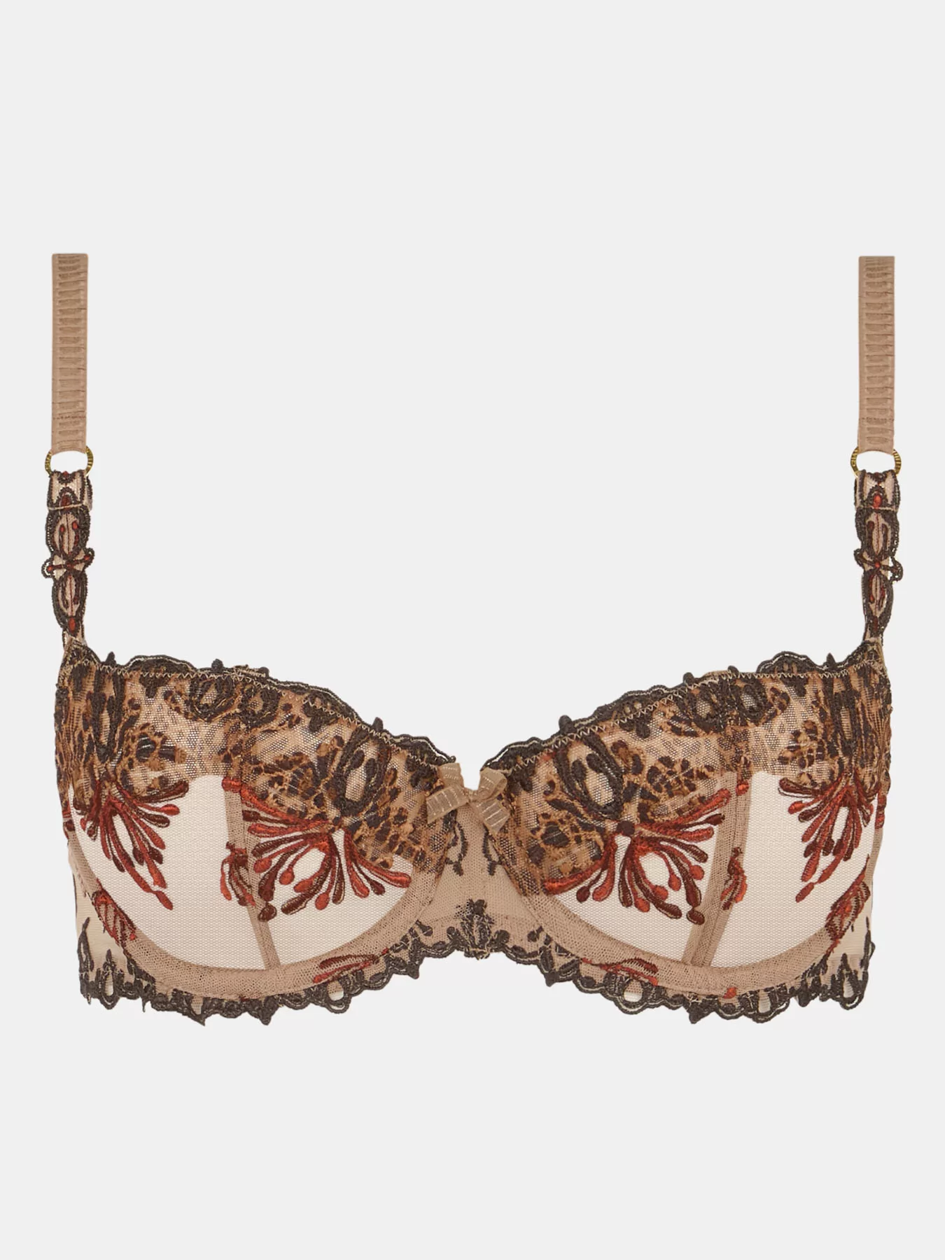 Beżowy, brązowy Biustonosz balkonetka Chantelle Champs Elysees C26050 - zdjęcie 3