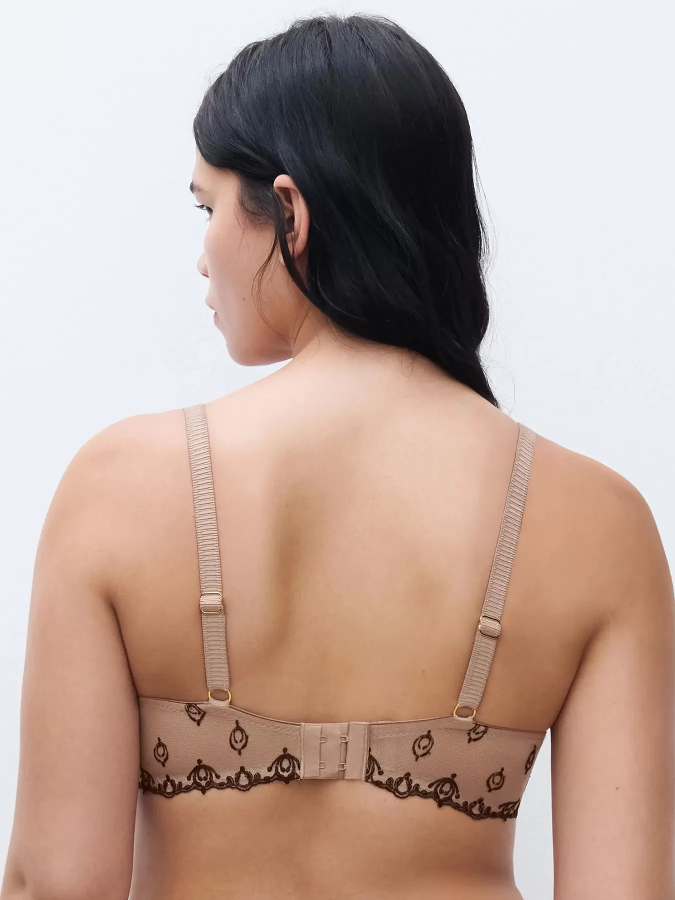 Beżowy, brązowy Biustonosz balkonetka Chantelle Champs Elysees C26050 - zdjęcie 2