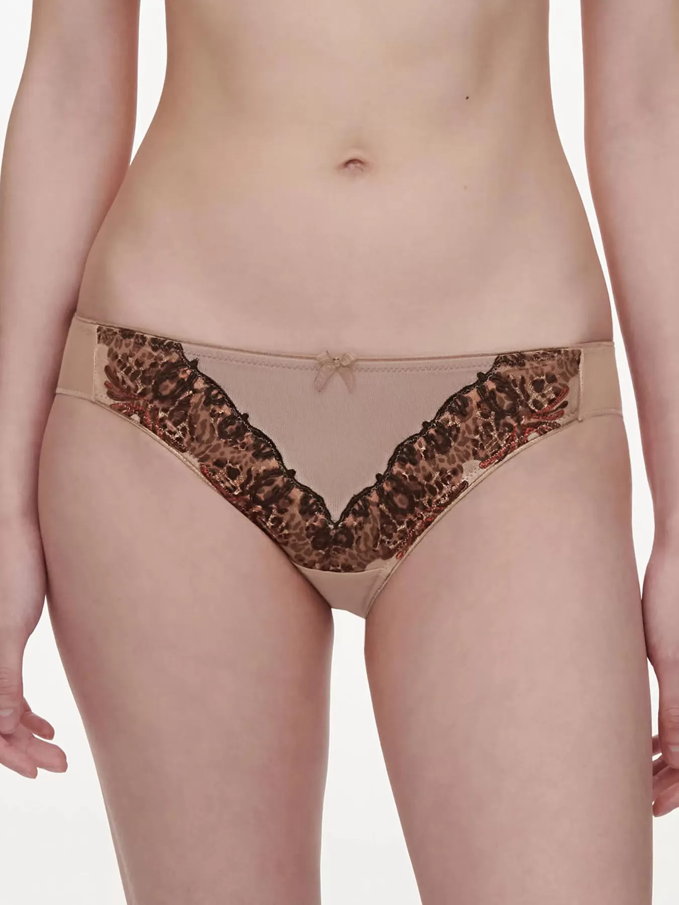 Beżowy, brązowy Figi Chantelle Champs Elysees C26030 - zdjęcie 1