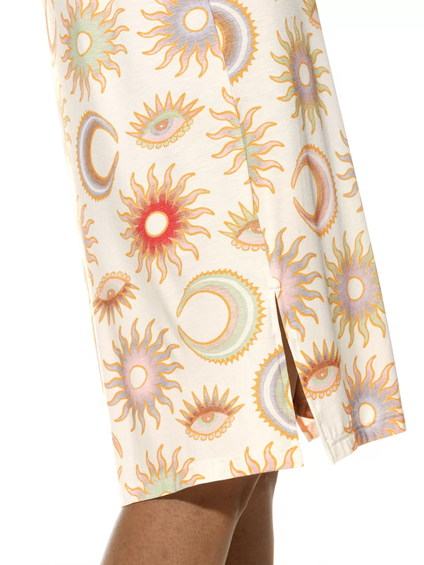 Kremowy, wielobarwny Koszula nocna mey Secret Eye 1230058 - zdjęcie 4