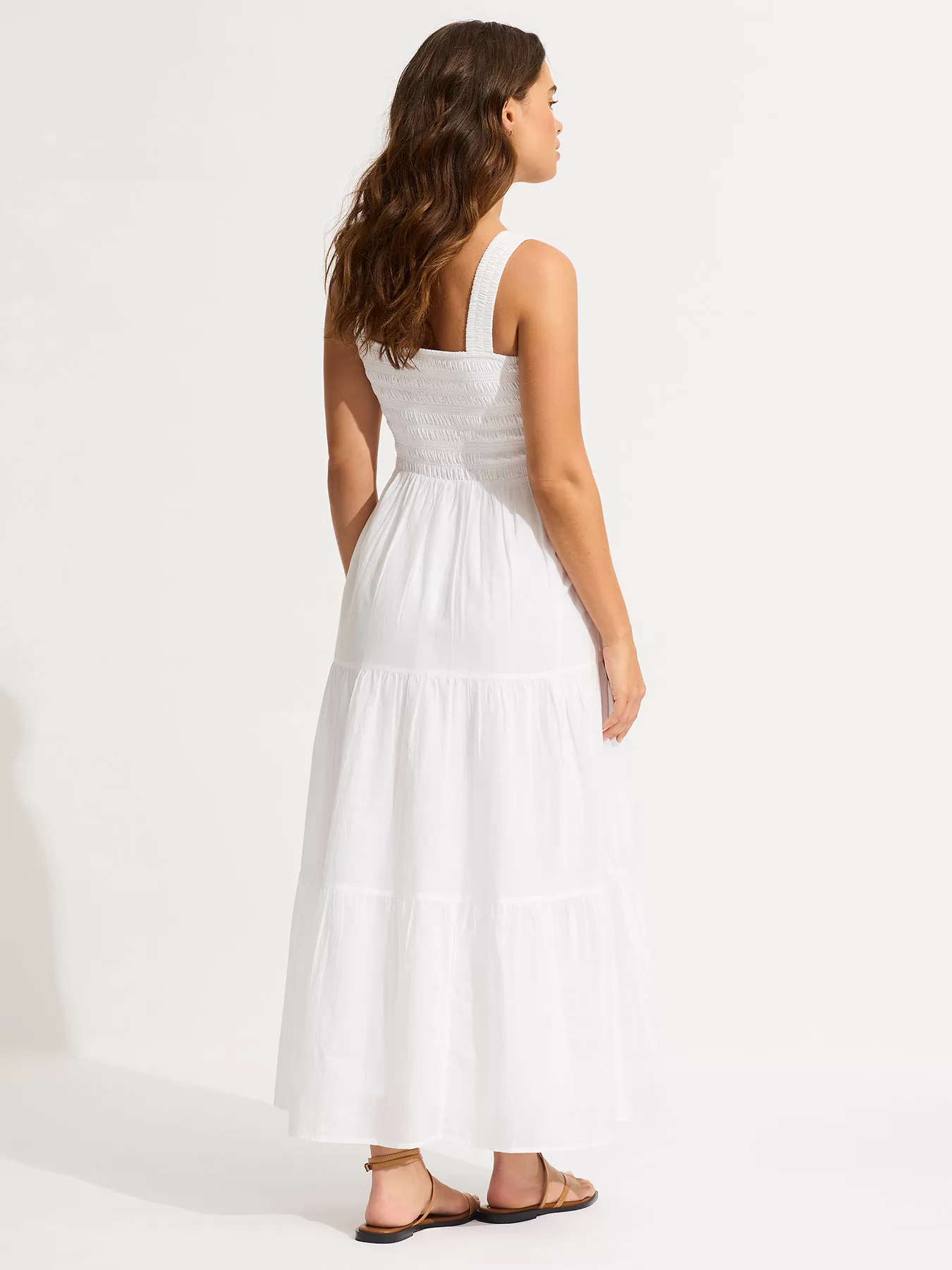 Biały Sukienka plażowa Seafolly Faithful 54865-DR - zdjęcie 2