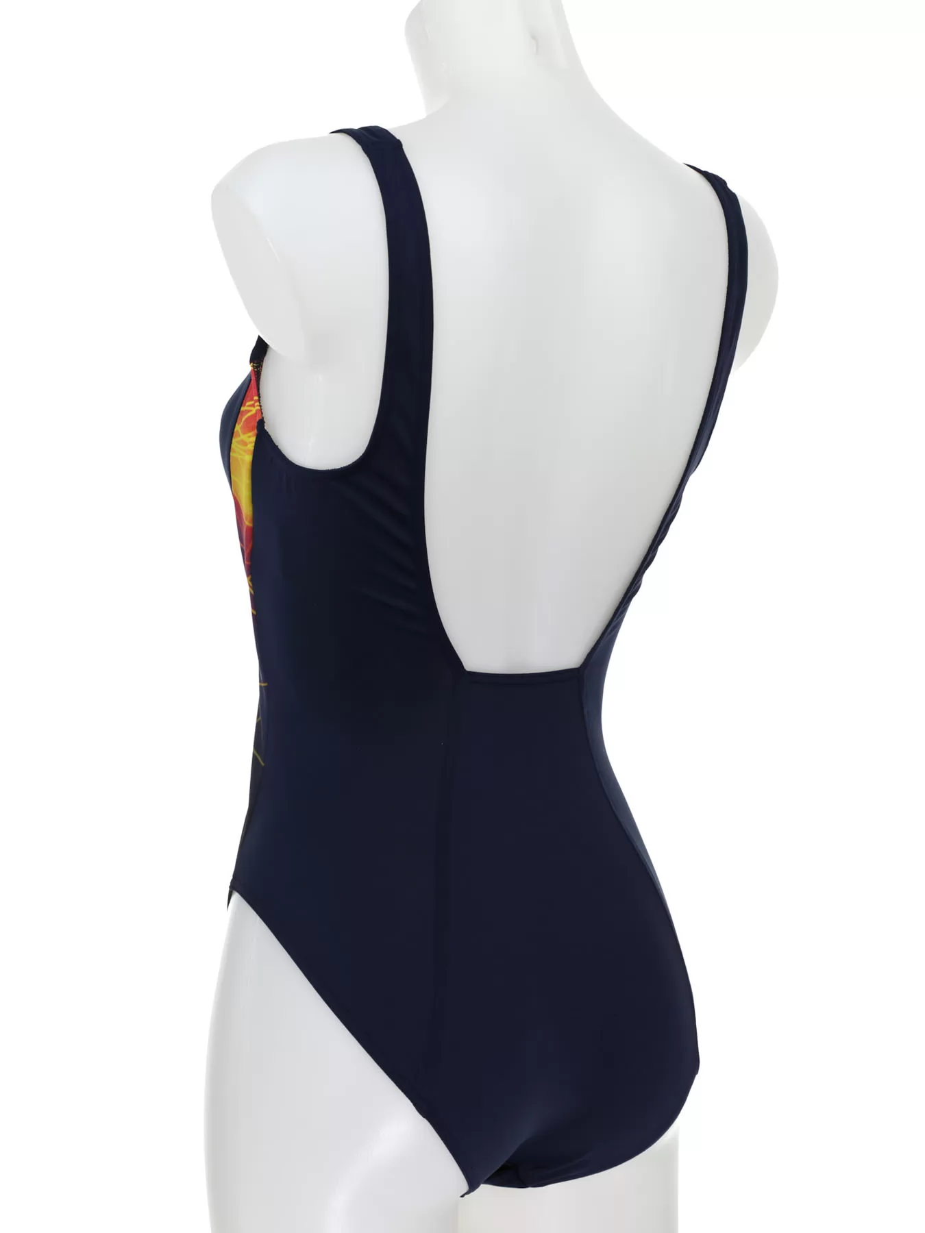 Granatowy, pomarańczowy, wielobarwny Kostium kąpielowy Sunmarin 12064 - zdjęcie 4