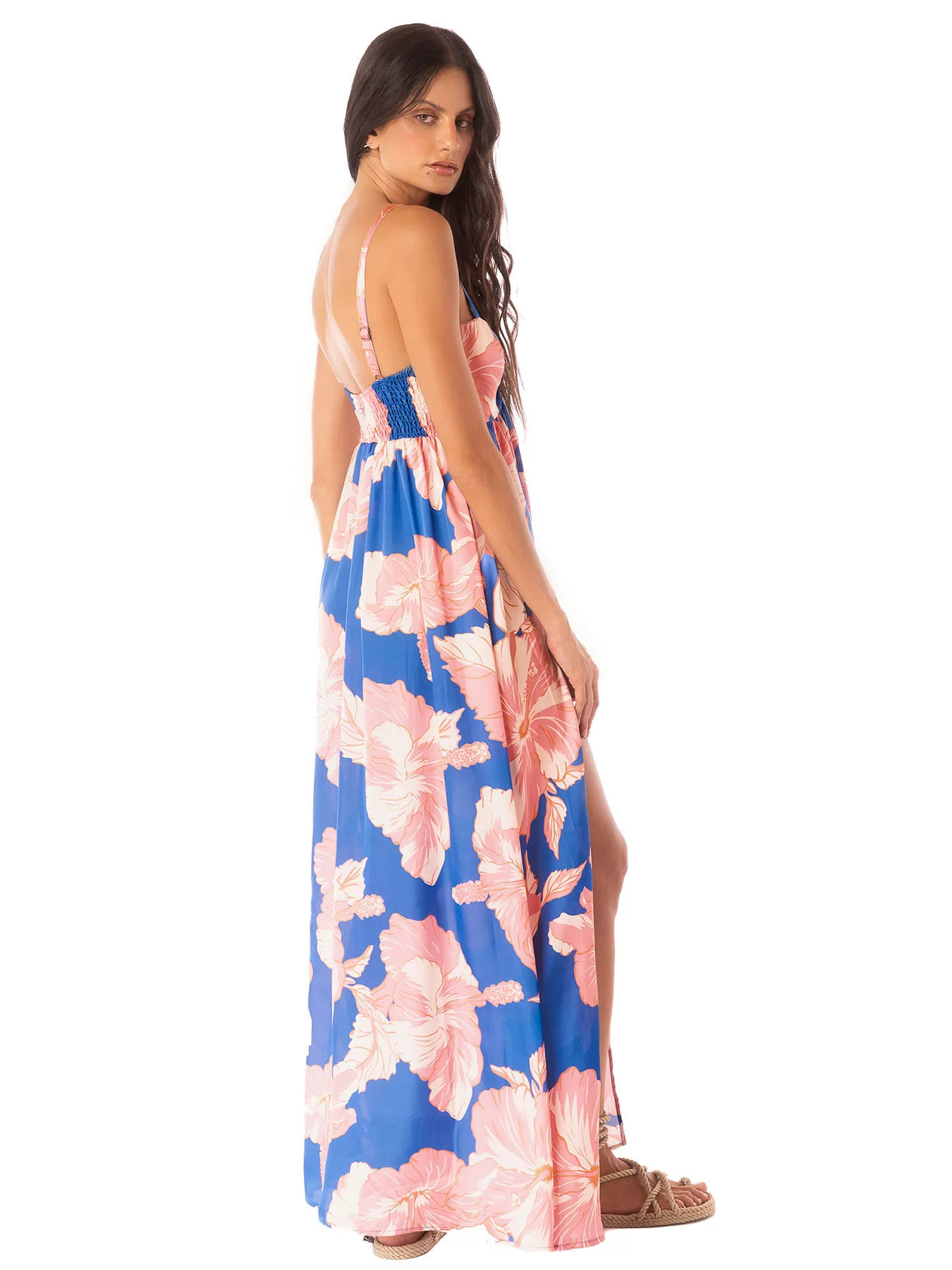 Czerwony, niebieski Sukienka plażowa Maaji Magnolia Mirage PT2650CL - zdjęcie 2