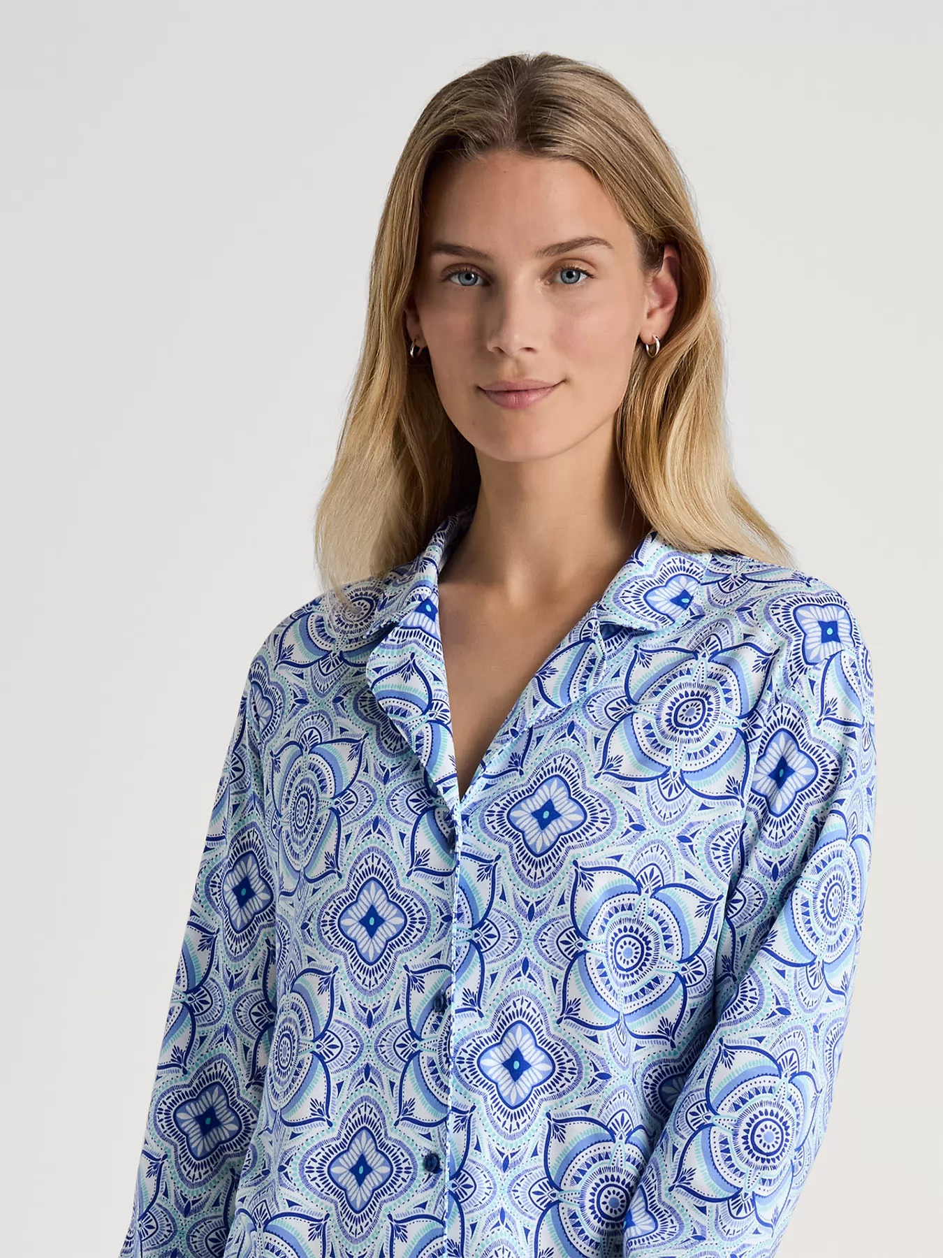 Niebieski Koszula nocna Calida Orient Dreams 36153 - zdjęcie 3