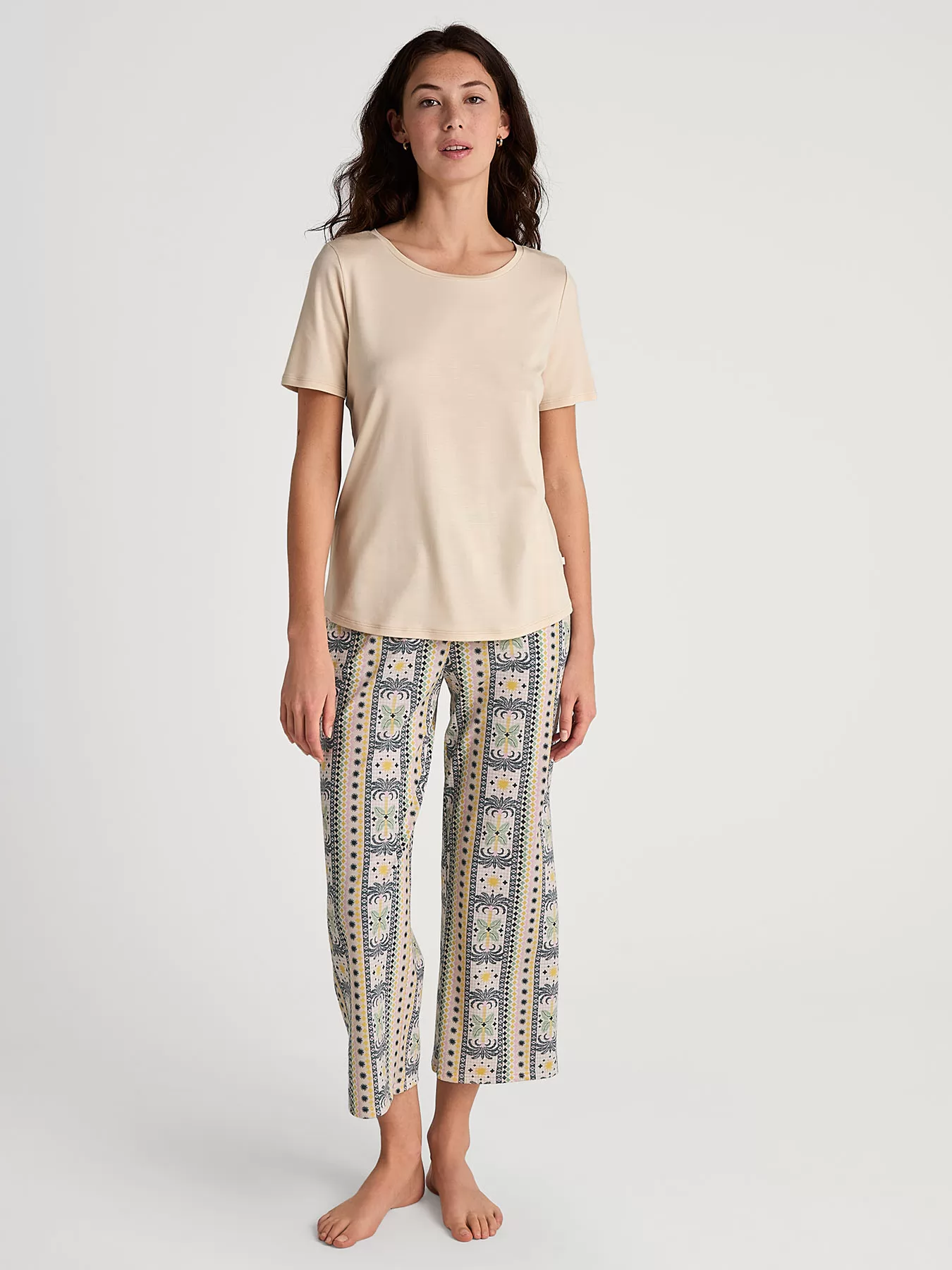 Beżowy Koszulka damska Calida Favourites Sun 14359 - zdjęcie 3