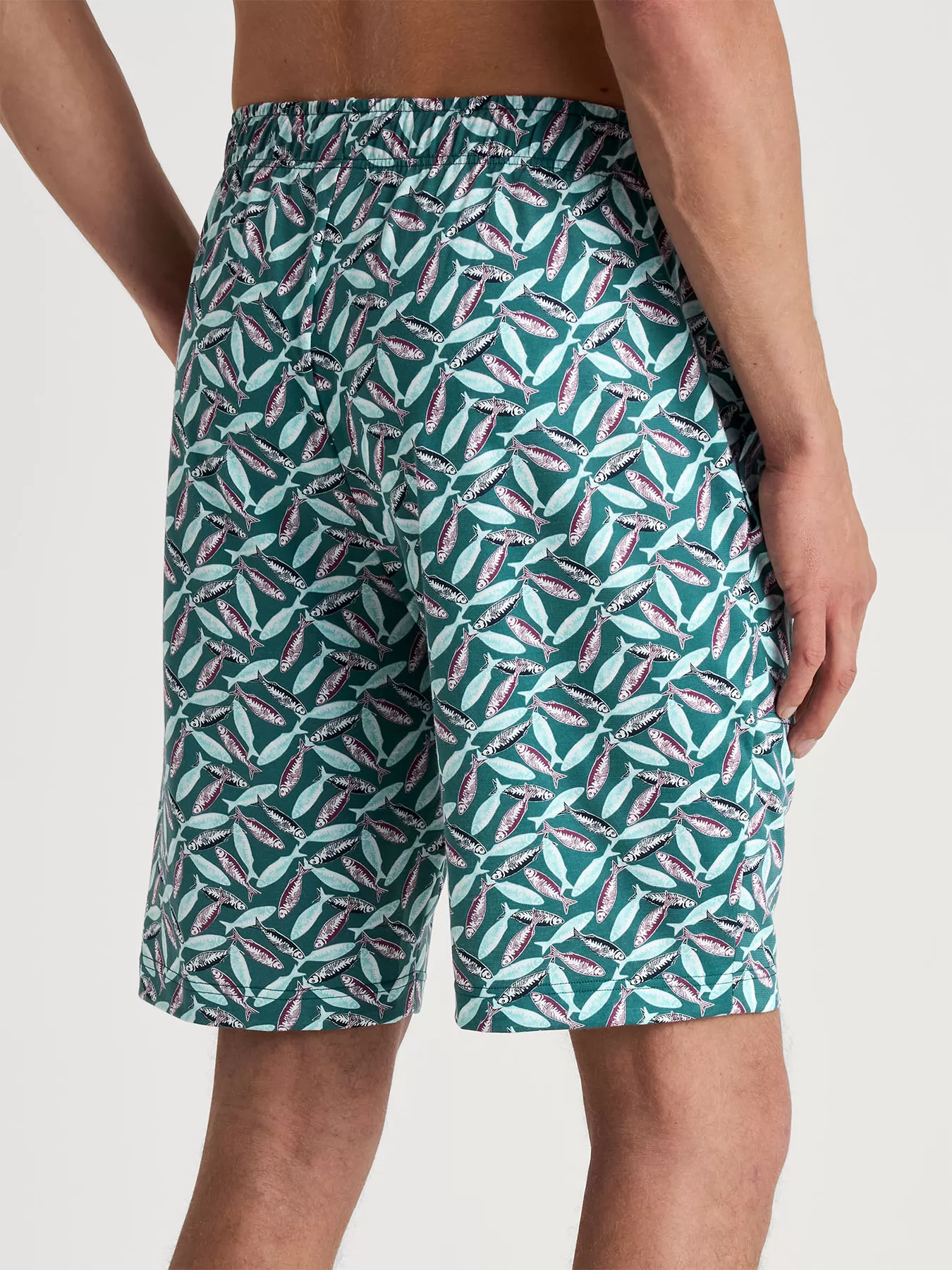 Zielony Szorty męskie Calida Remix Sleep Holiday 27188 - zdjęcie 2