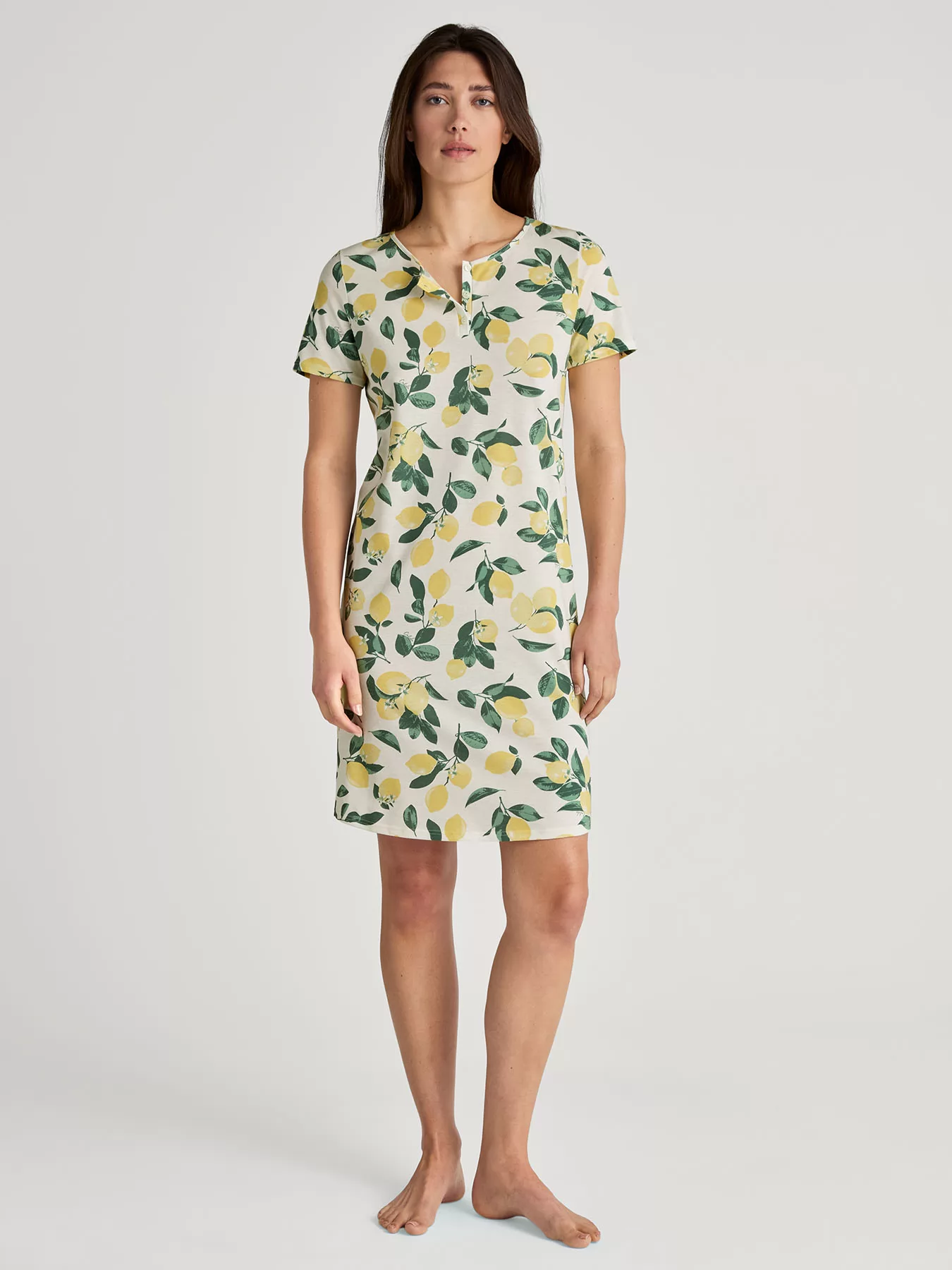 Wielobarwny, zielony, żółty Koszula nocna Calida Flower Nights 36054 - zdjęcie 1