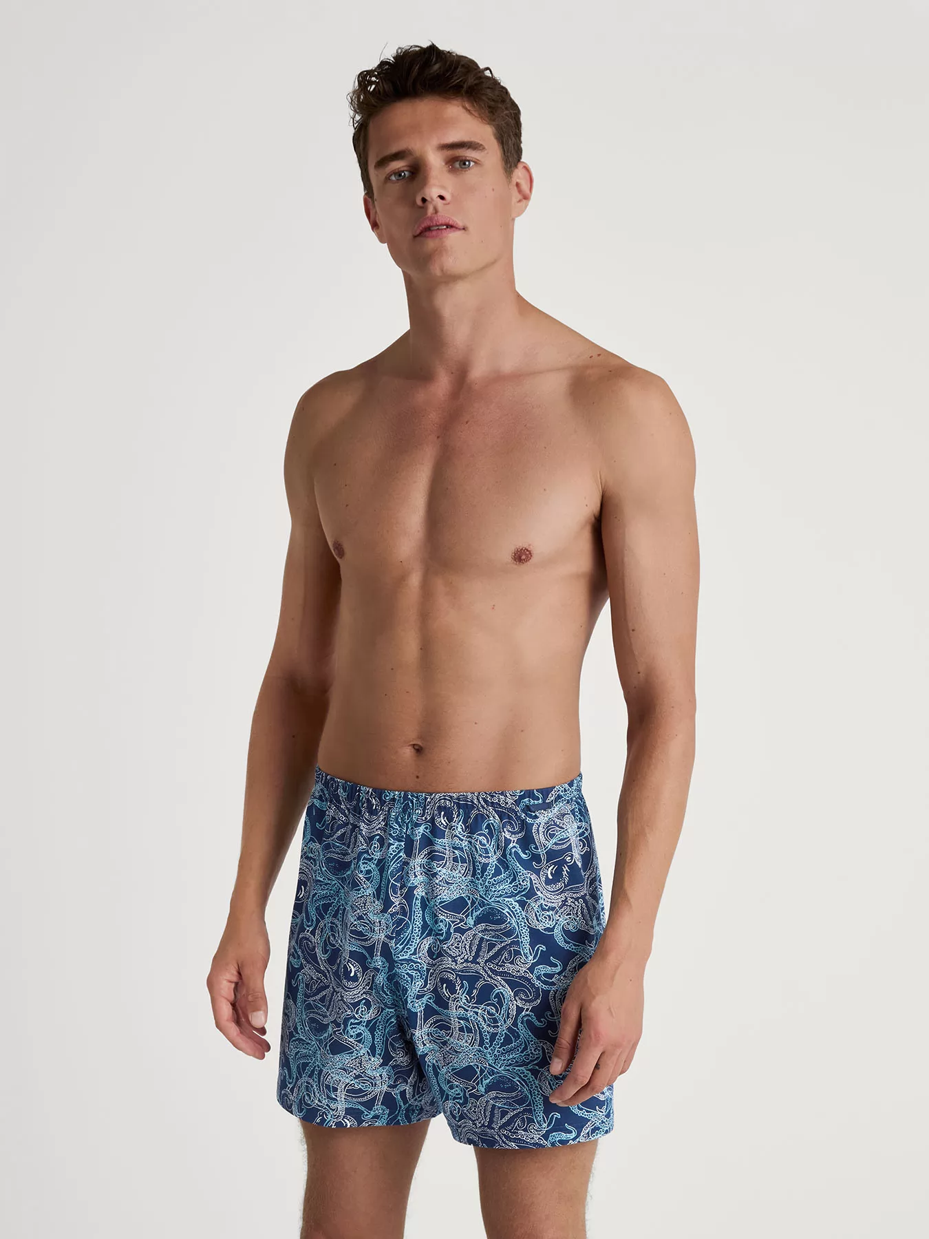 Granatowy, niebieski Bokserki męskie Calida Cotton Choice 24389 - zdjęcie 3