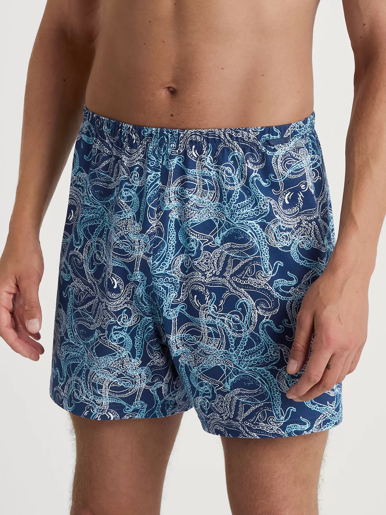 Granatowy, niebieski Bokserki męskie Calida Cotton Choice 24389 - zdjęcie 1