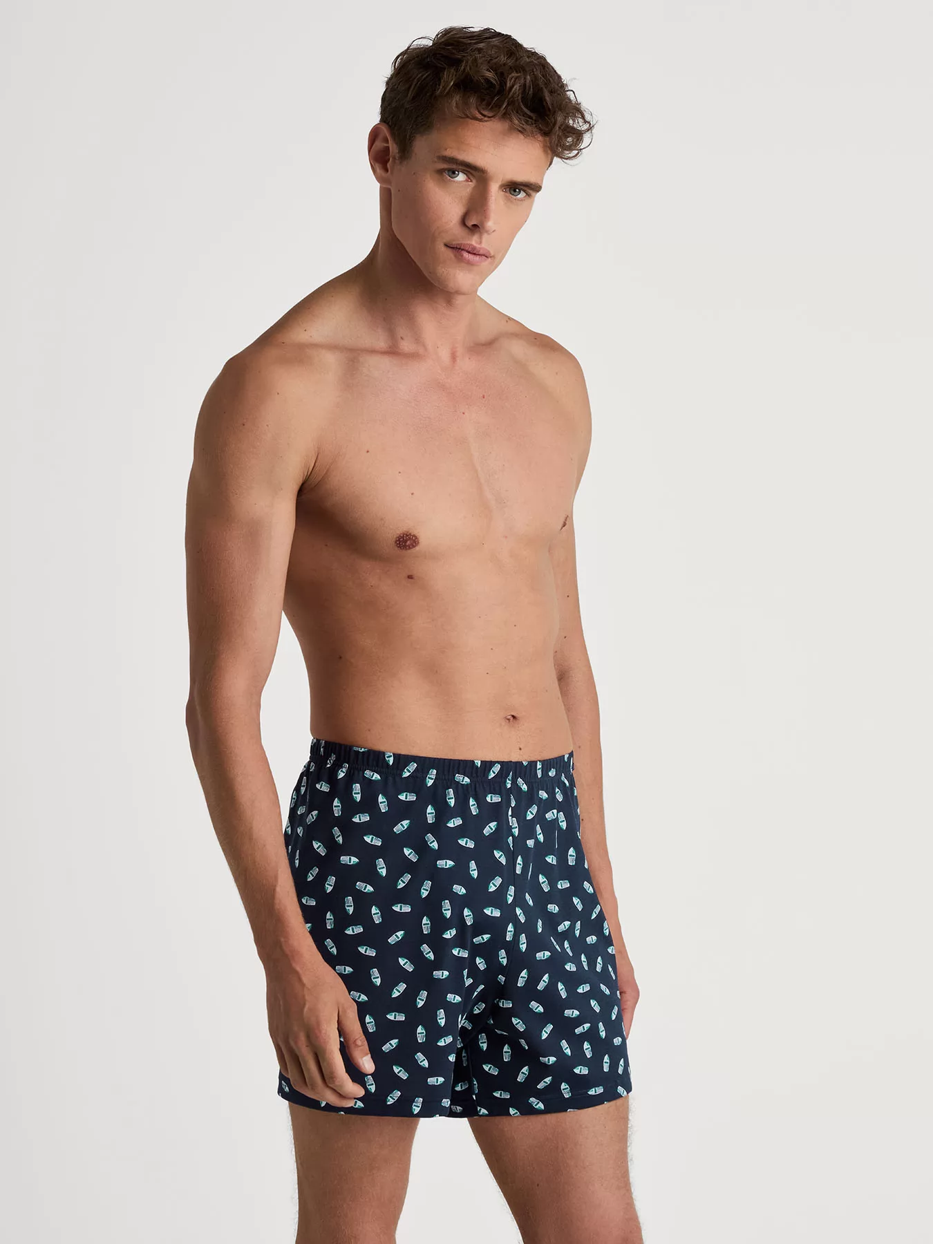Granatowy Bokserki męskie Calida Cotton Choice 24389 - zdjęcie 3