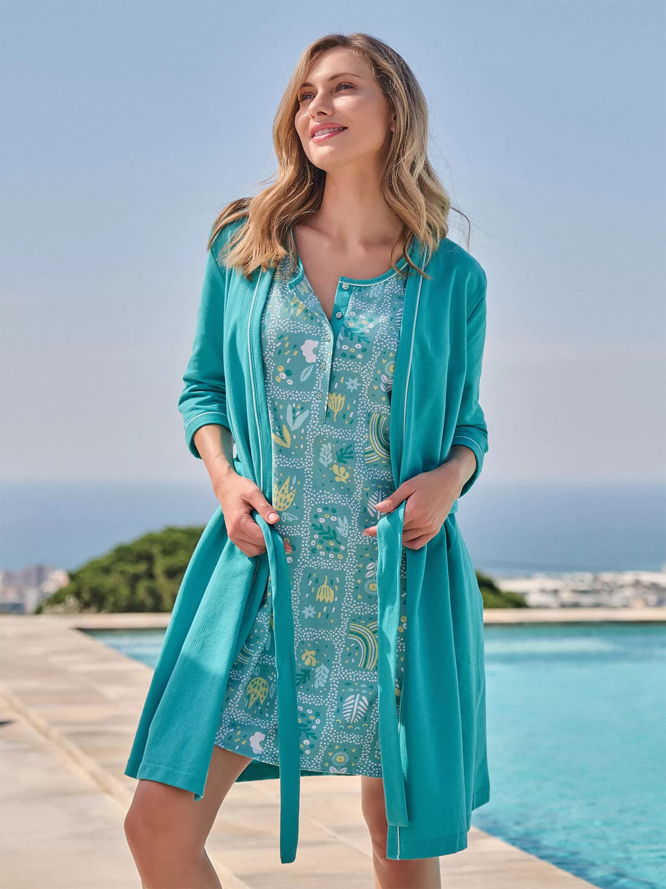 Niebieski Podomka damska Massana 256217 - zdjęcie 3