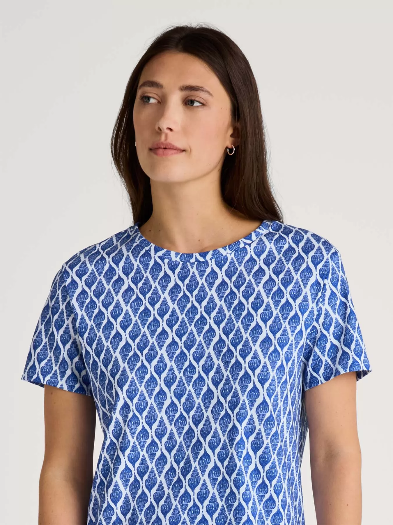 Niebieski Piżama damska Calida Shell Nights 43153 - zdjęcie 3