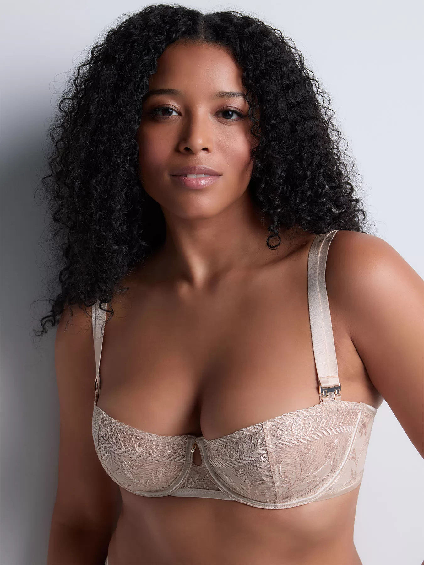 Beżowy Biustonosz balkonetka Aubade Magnetic Spell 2DF14 - zdjęcie 1