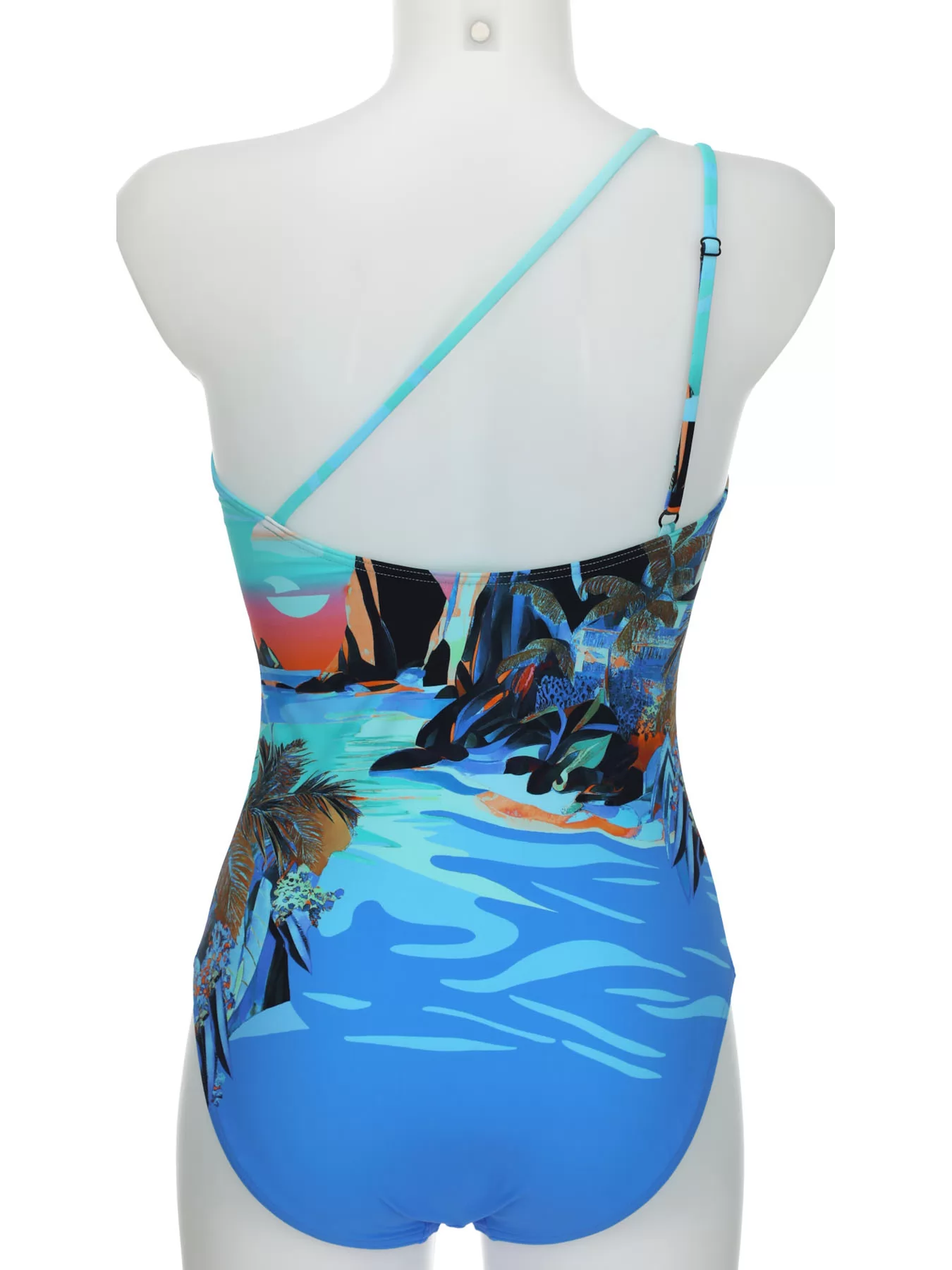 Niebieski, wielobarwny Kostium kąpielowy Sunflair 72043 - zdjęcie 5