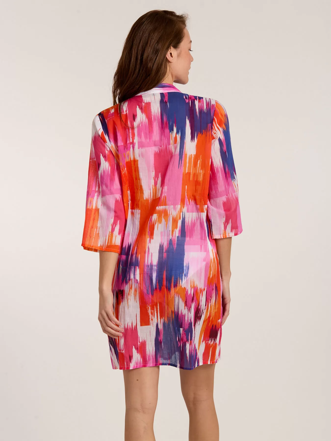 Pomarańczowy, różowy, wielobarwny Koszula plażowa Sunflair 73801 - zdjęcie 2