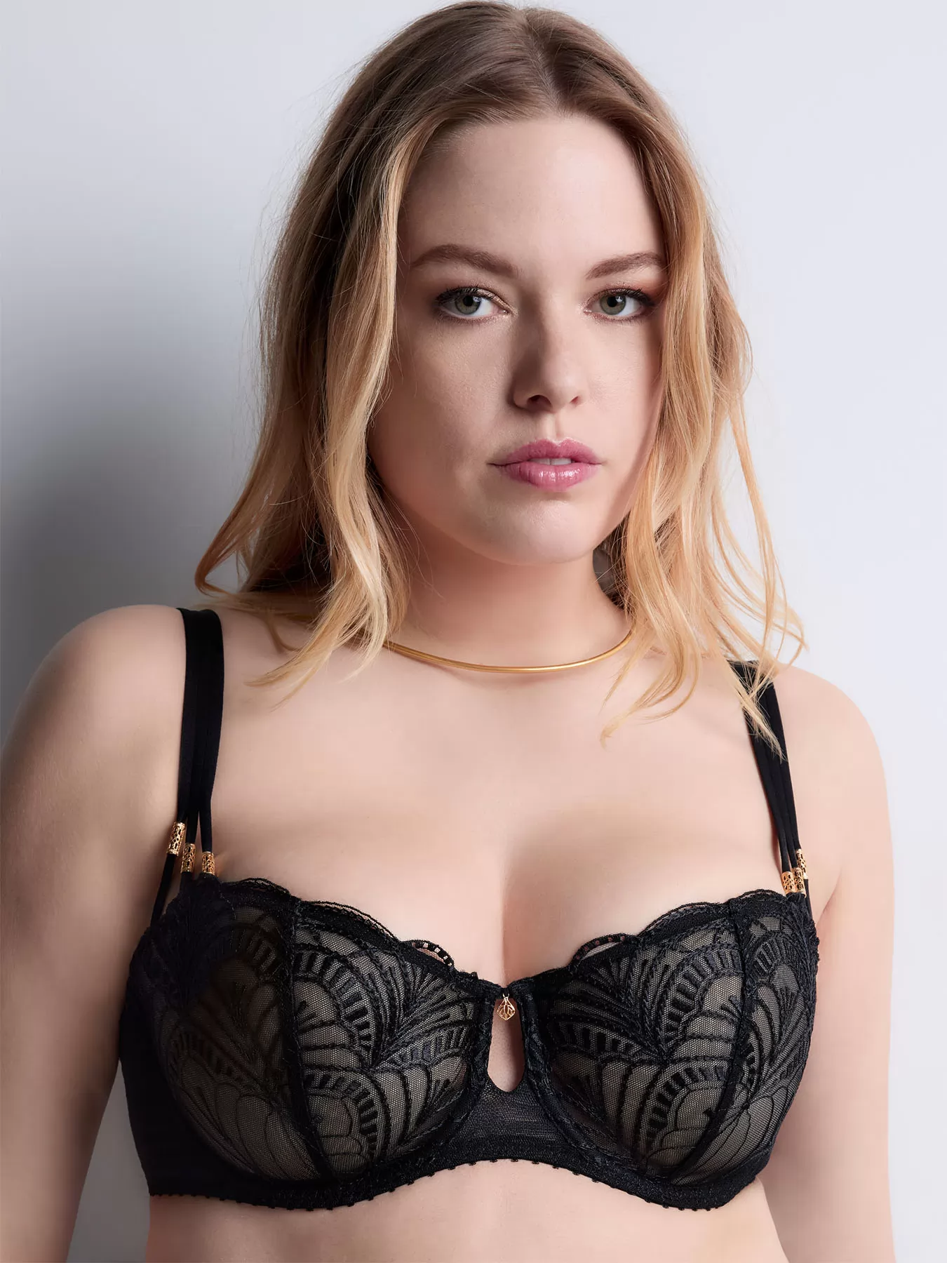 Czarny Biustonosz balkonetka Aubade Vibes 2BF14 - zdjęcie 1