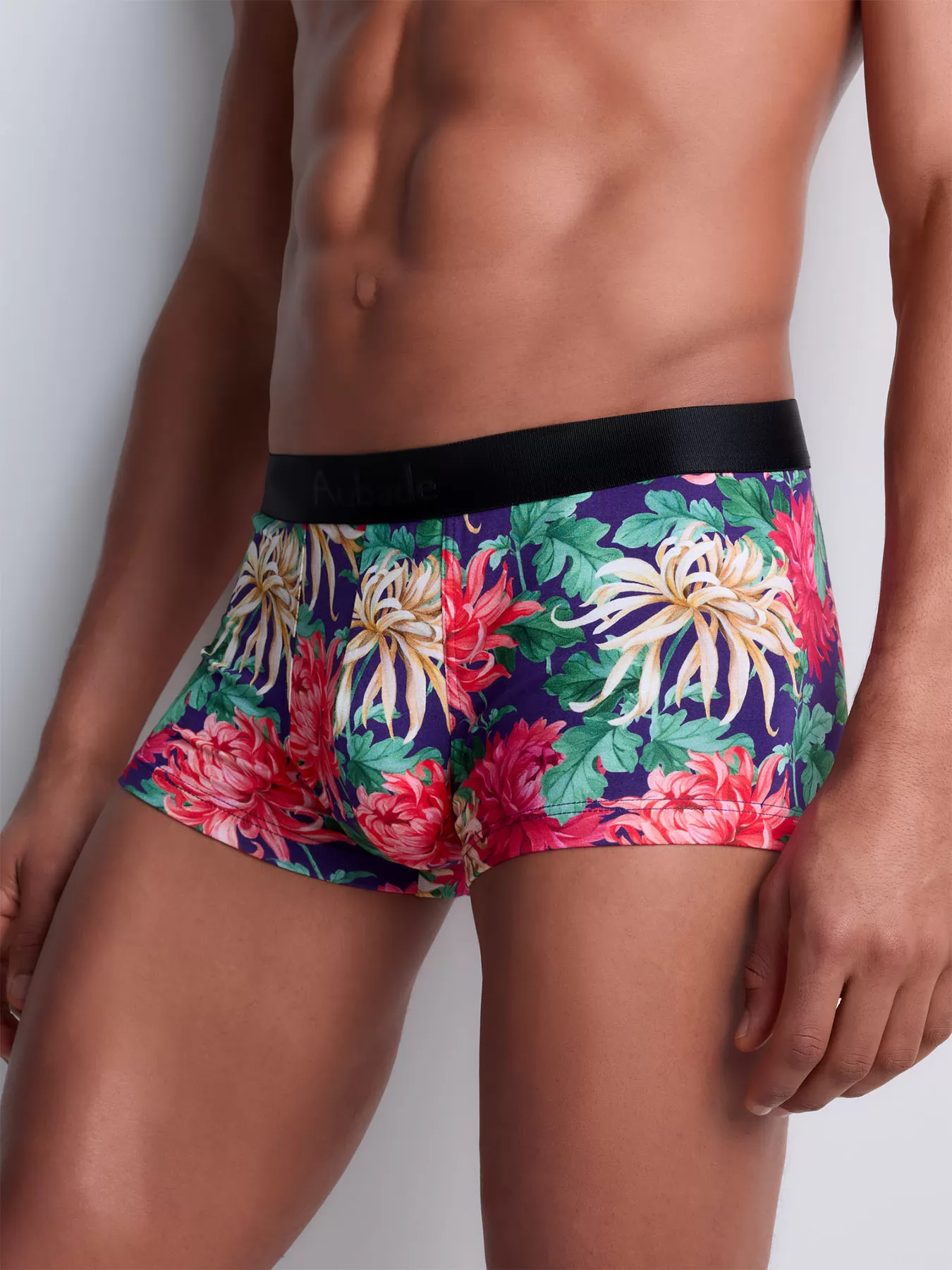 Fioletowy, wielobarwny, zielony Bokserki męskie Aubade Homme XB79T - zdjęcie 1