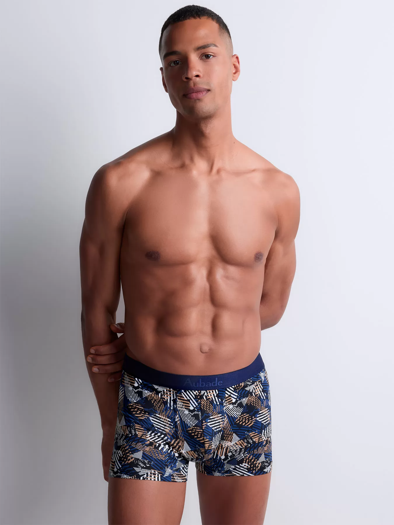 Niebieski, wielobarwny Bokserki męskie Aubade Homme XB78T - zdjęcie 3