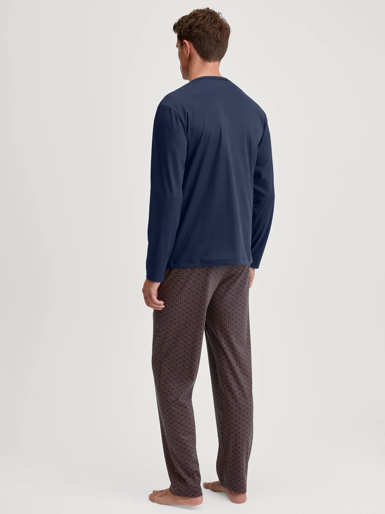 Granatowy Piżama męska Calida Relax Choice 46781 - zdjęcie 2
