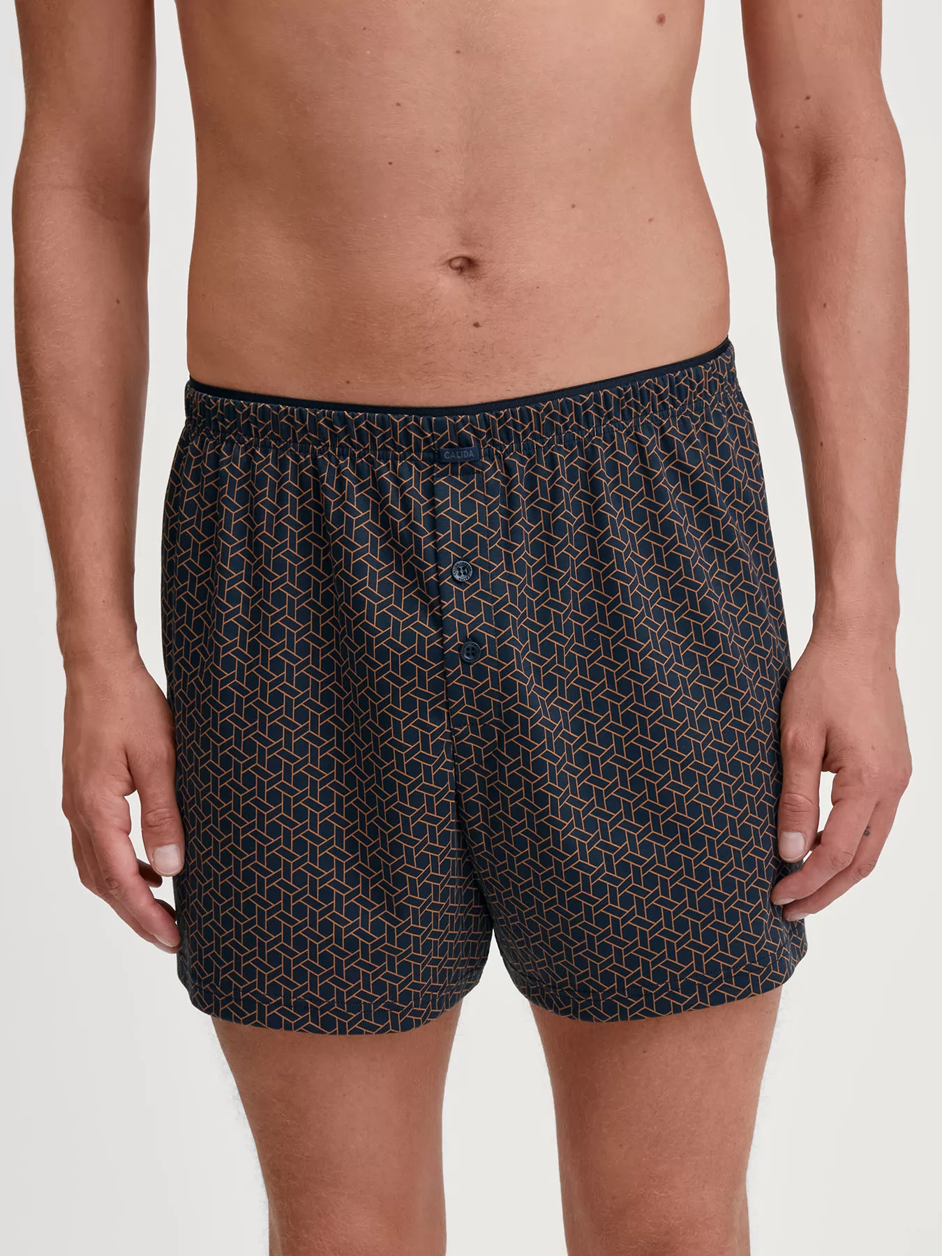 Granatowy Bokserki męskie Calida Cotton Choice 24367 - zdjęcie 1