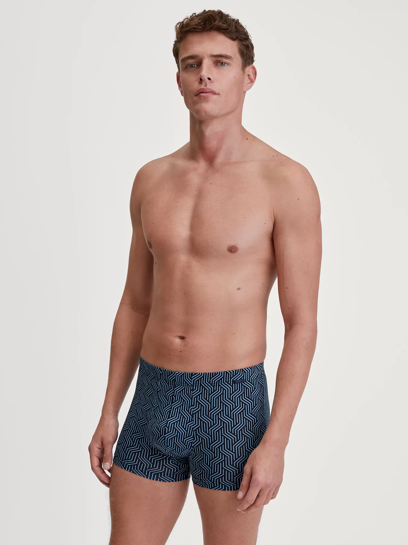 Granatowy, niebieski Bokserki męskie Calida Focus Trend 26487 - zdjęcie 4