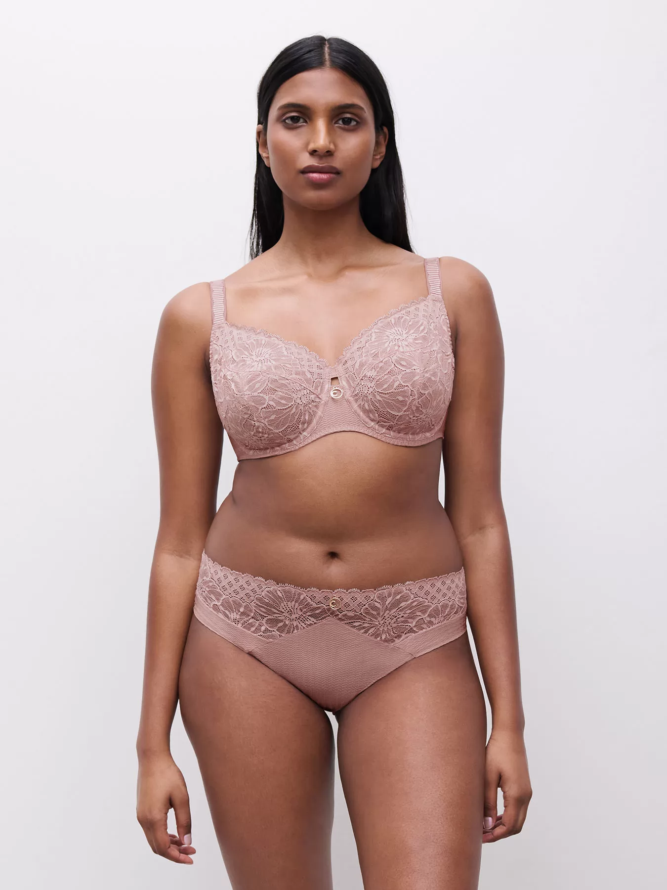 Pudrowy róż, różowy Biustonosz Chantelle Sublime C19WMU - zdjęcie 5