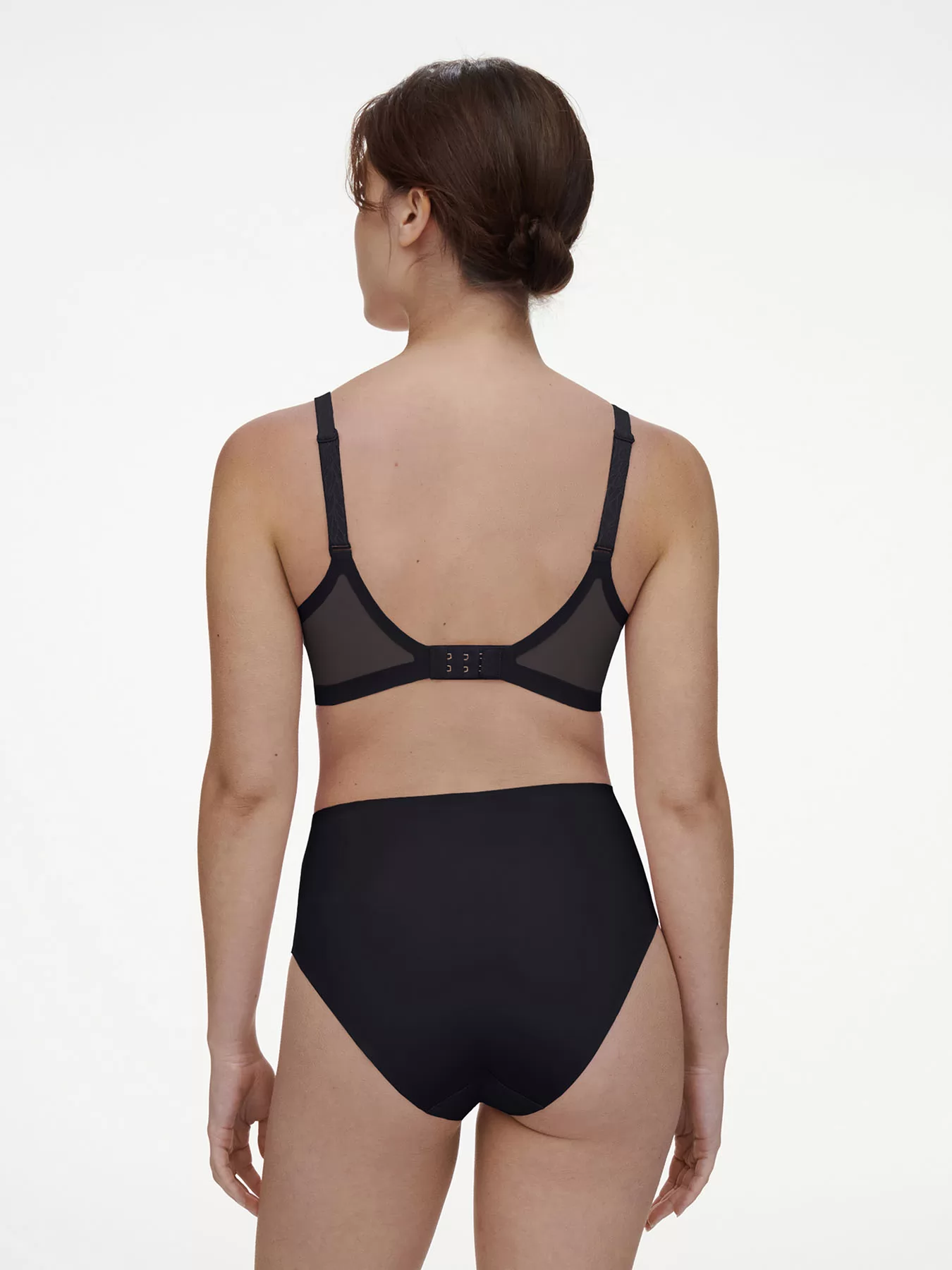 Czarny Figi wysokie Chantelle Pure Lace C18IC5 - zdjęcie 5