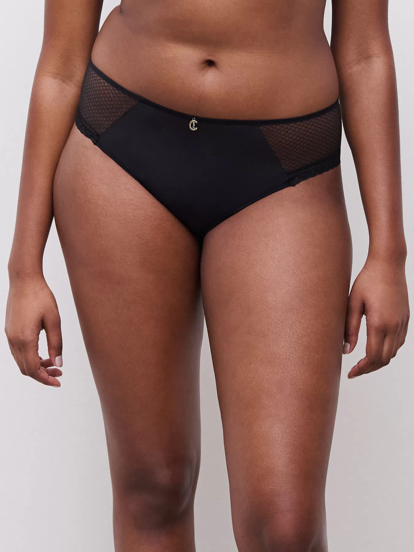 Czarny Figi Chantelle Romance C19XC5 - zdjęcie 1