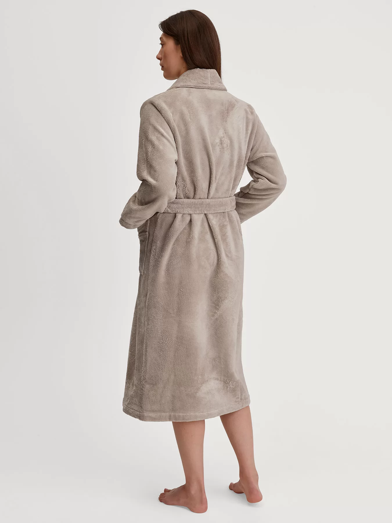 Beżowy Szlafrok damski Calida Lounge Element 61854 - zdjęcie 2