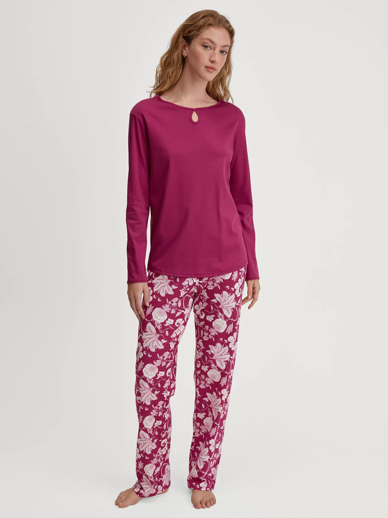 Czerwony Piżama damska Calida Sweet Dreams 42238 - zdjęcie 1