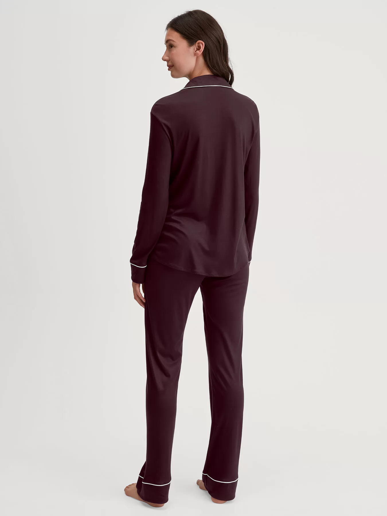 Fioletowy Jedwabna piżama damska Calida Moonlight Dreams 42955 - zdjęcie 2