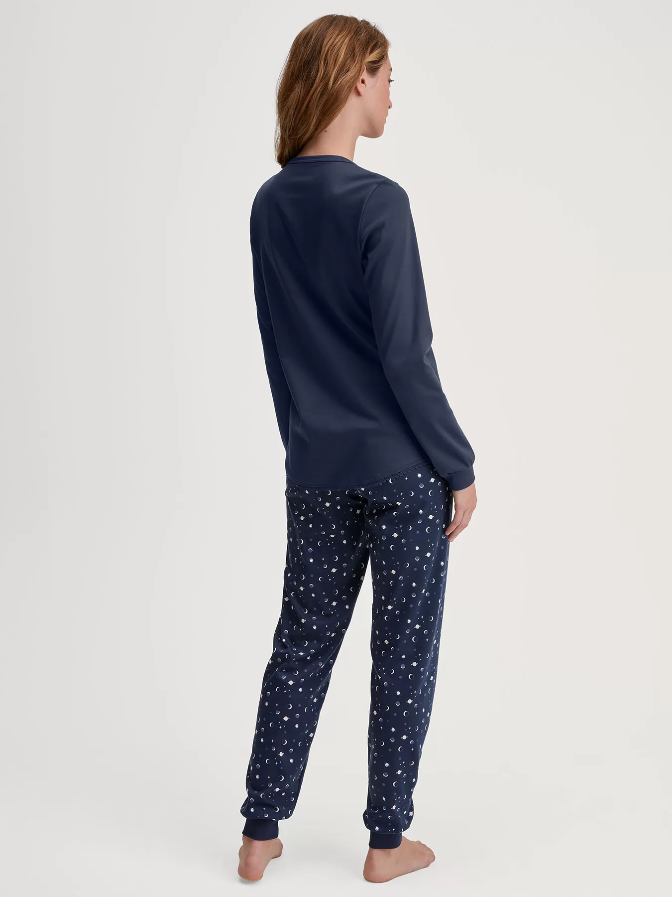 Granatowy Piżama damska Calida Midnight Dreams 45151 - zdjęcie 2