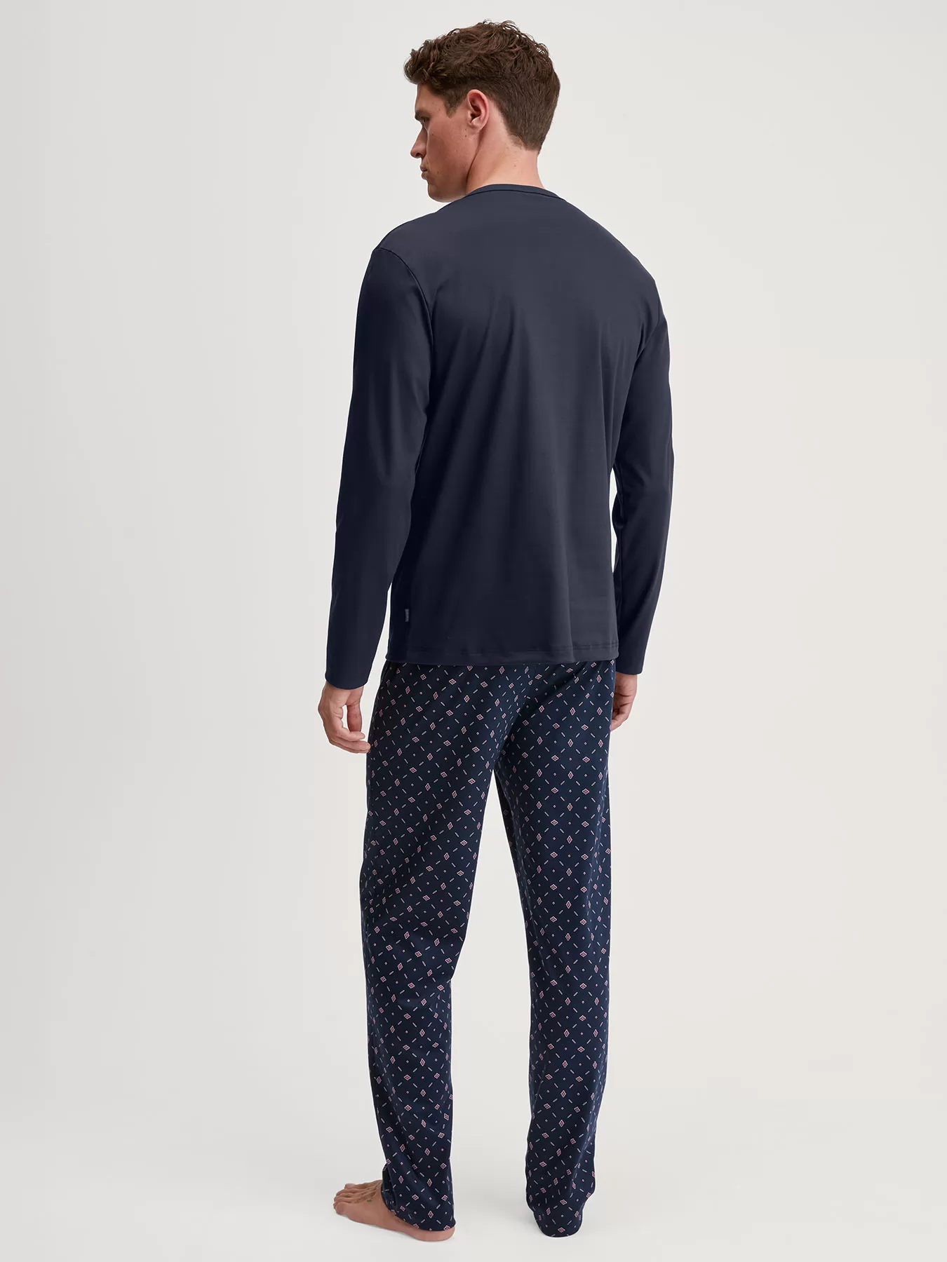 Granatowy Piżama męska Calida Relax Selected 45480 - zdjęcie 2