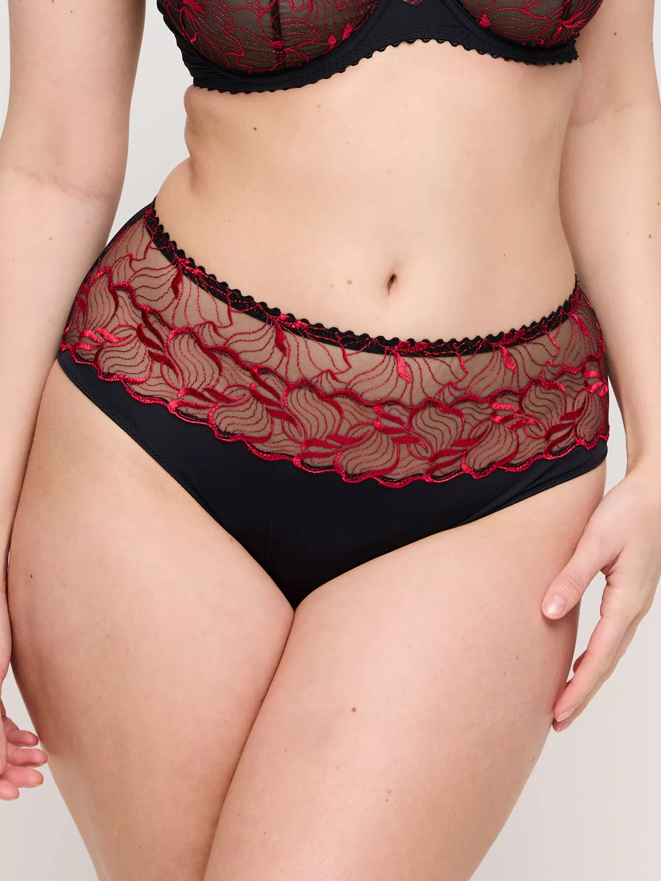 Czarny, czerwony Figi pełne PrimaDonna Springdale 563471 - zdjęcie 1