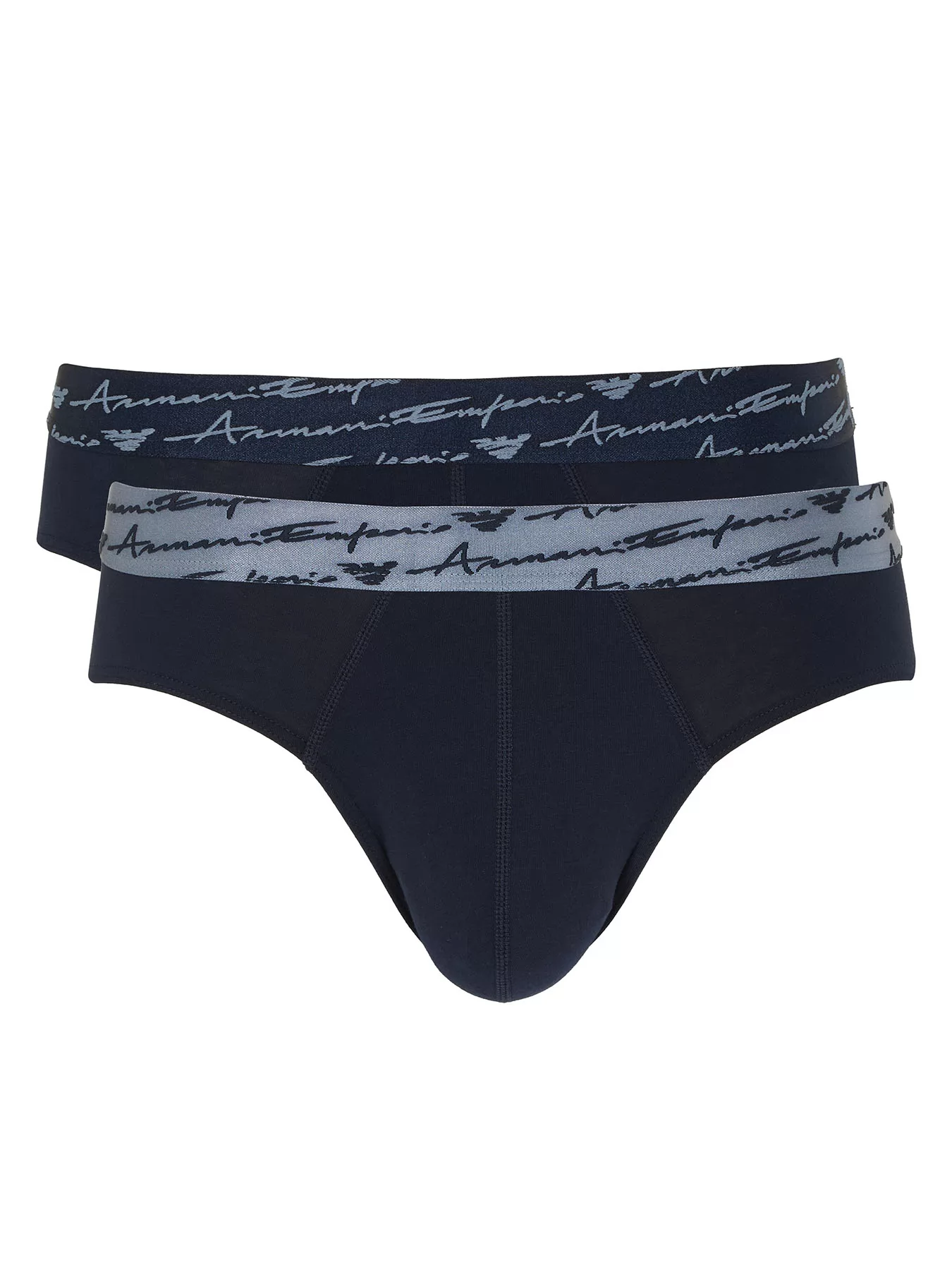 Granatowy Slipy męskie 2PACK Emporio Armani M000251AF15007 - zdjęcie 4