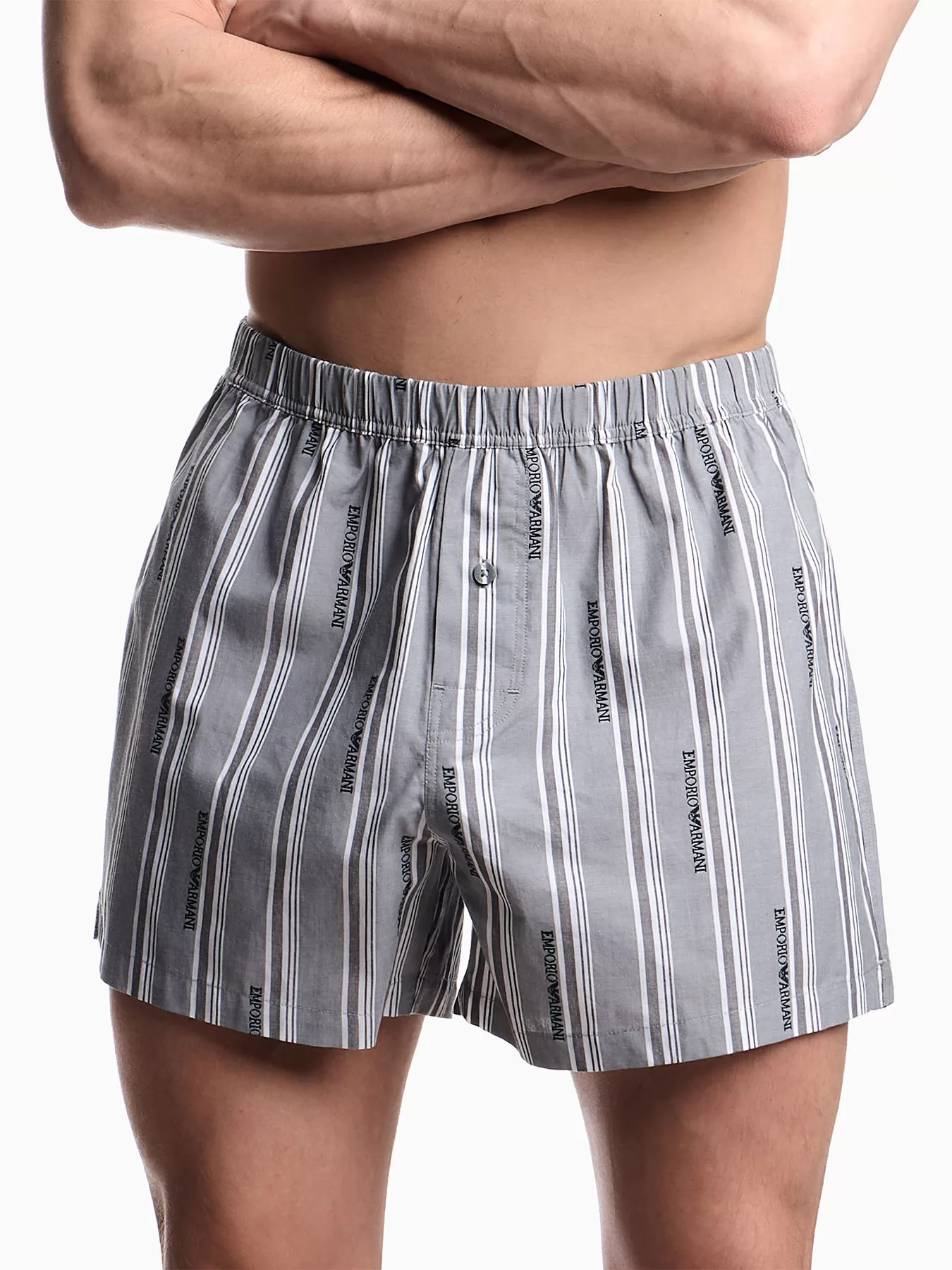 Szary Bokserki męskie Emporio Armani M001443AF18543 - zdjęcie 1