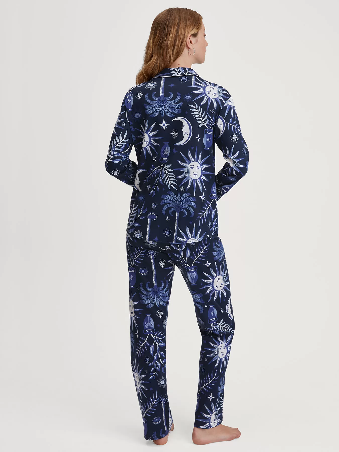 Granatowy Piżama damska Calida Winter Dreams 43030 - zdjęcie 2