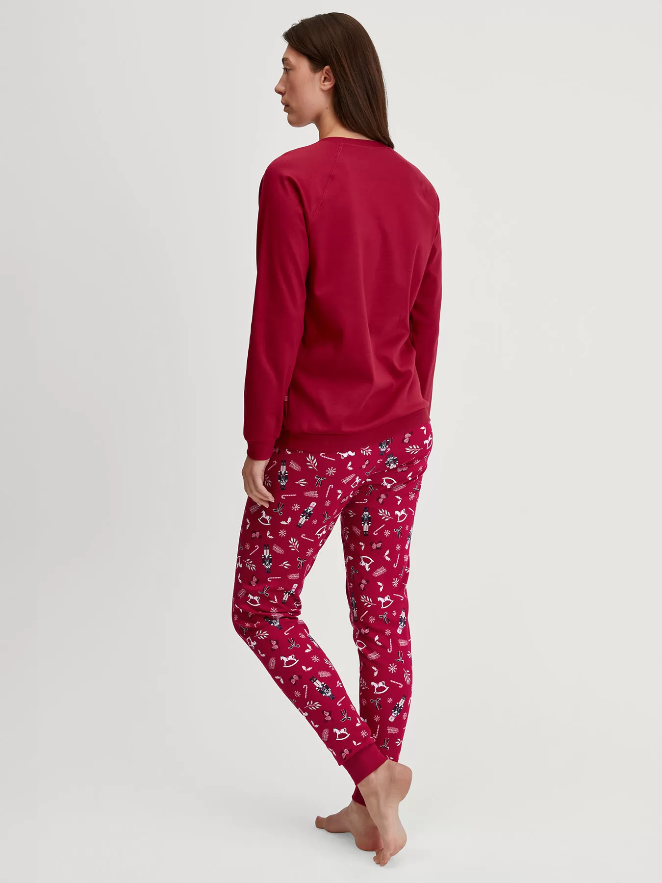 Czerwony Piżama damska Calida Family and Friends 41395 - zdjęcie 2