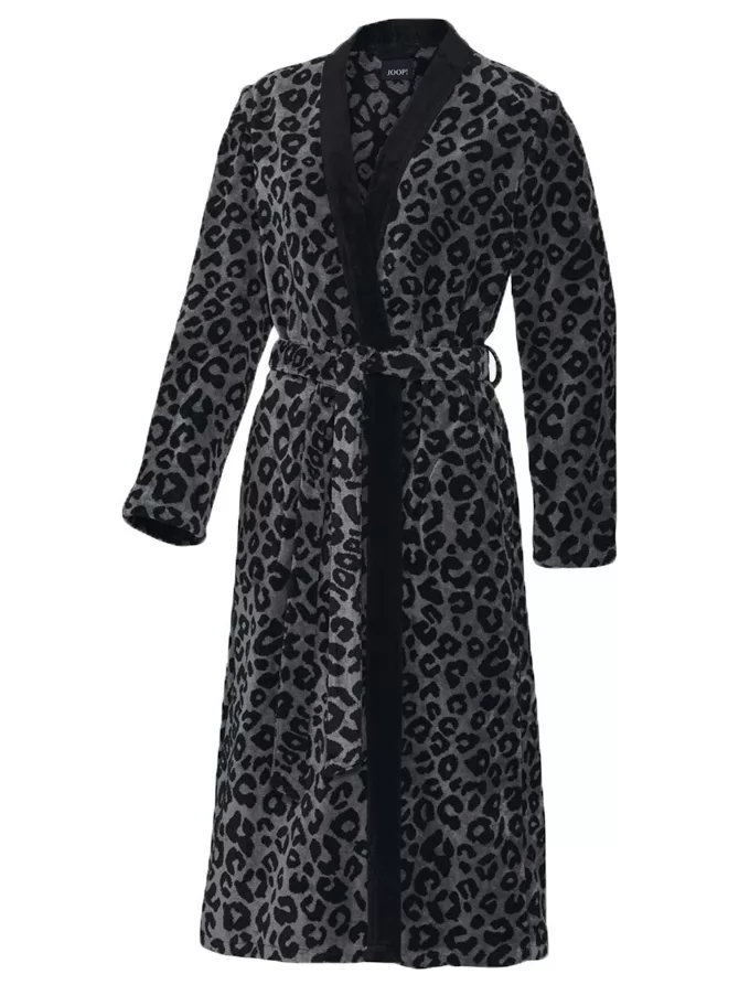 Czarny, szary Szlafrok damski JOOP! 1666 - zdjęcie 1