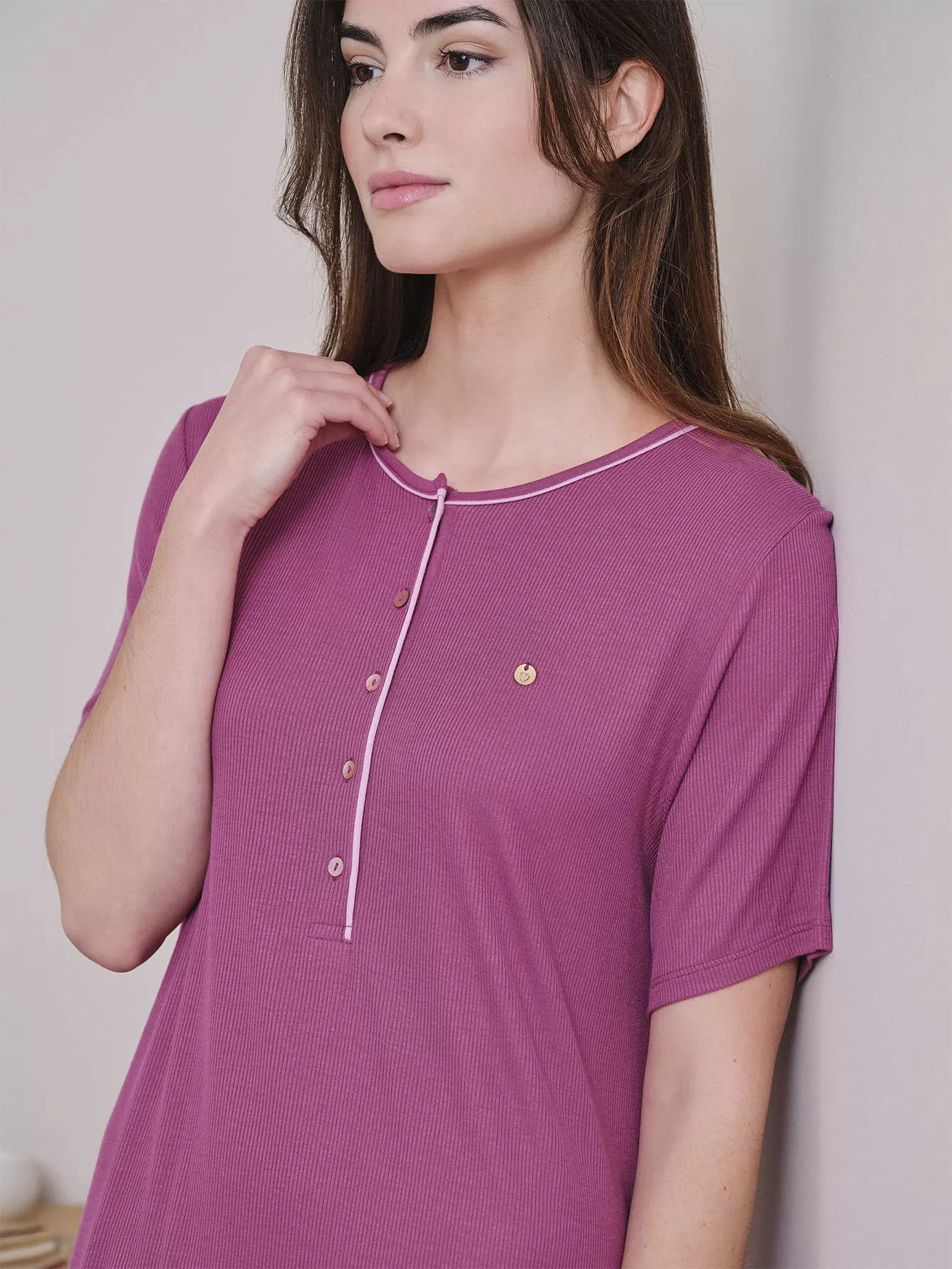 Różowy Koszula nocna Massana 757260 - zdjęcie 4