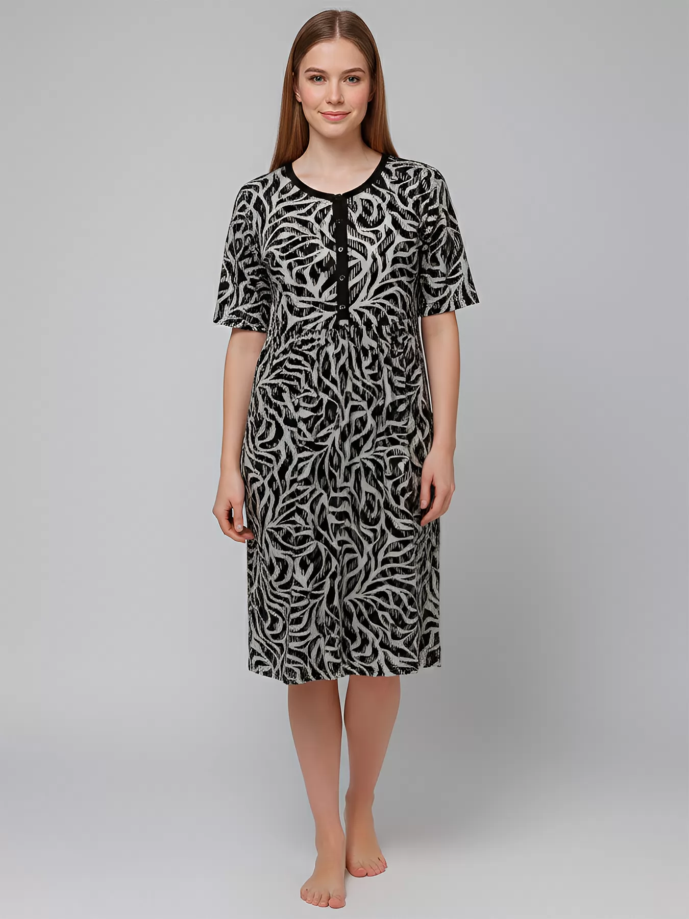 Beżowy, czarny Koszula nocna Massana 757282 - zdjęcie 1