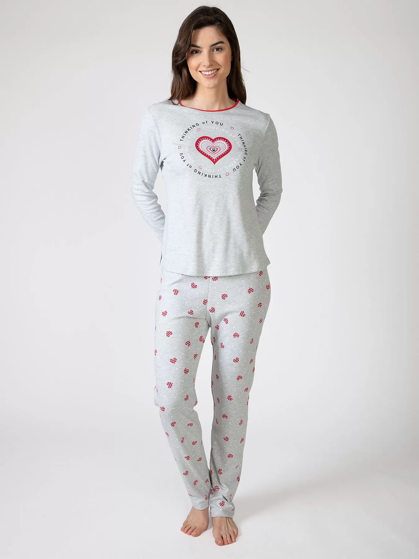 Szary Piżama damska Massana 751206 - zdjęcie 1