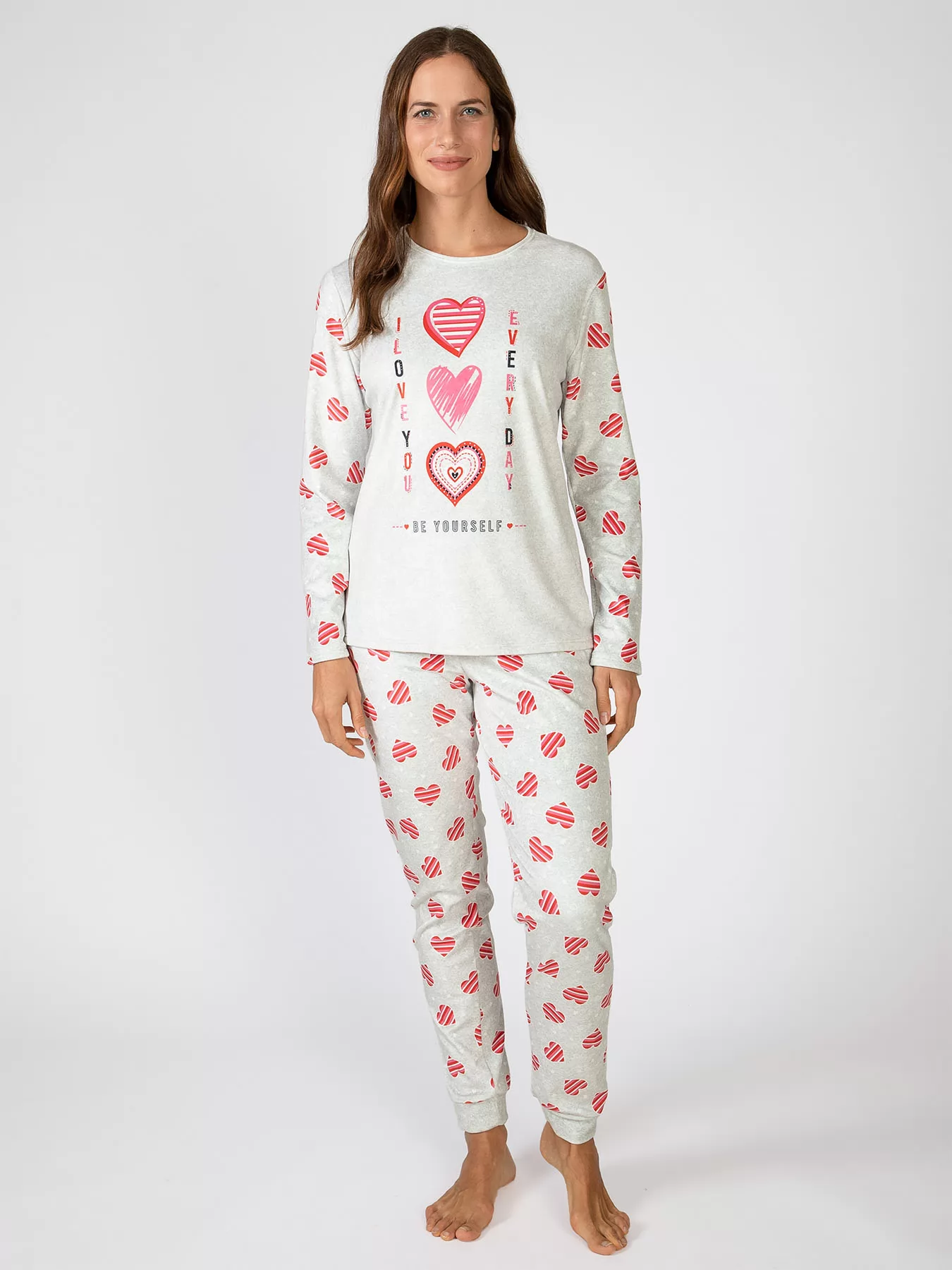 Szary Piżama damska Massana 751207 - zdjęcie 1