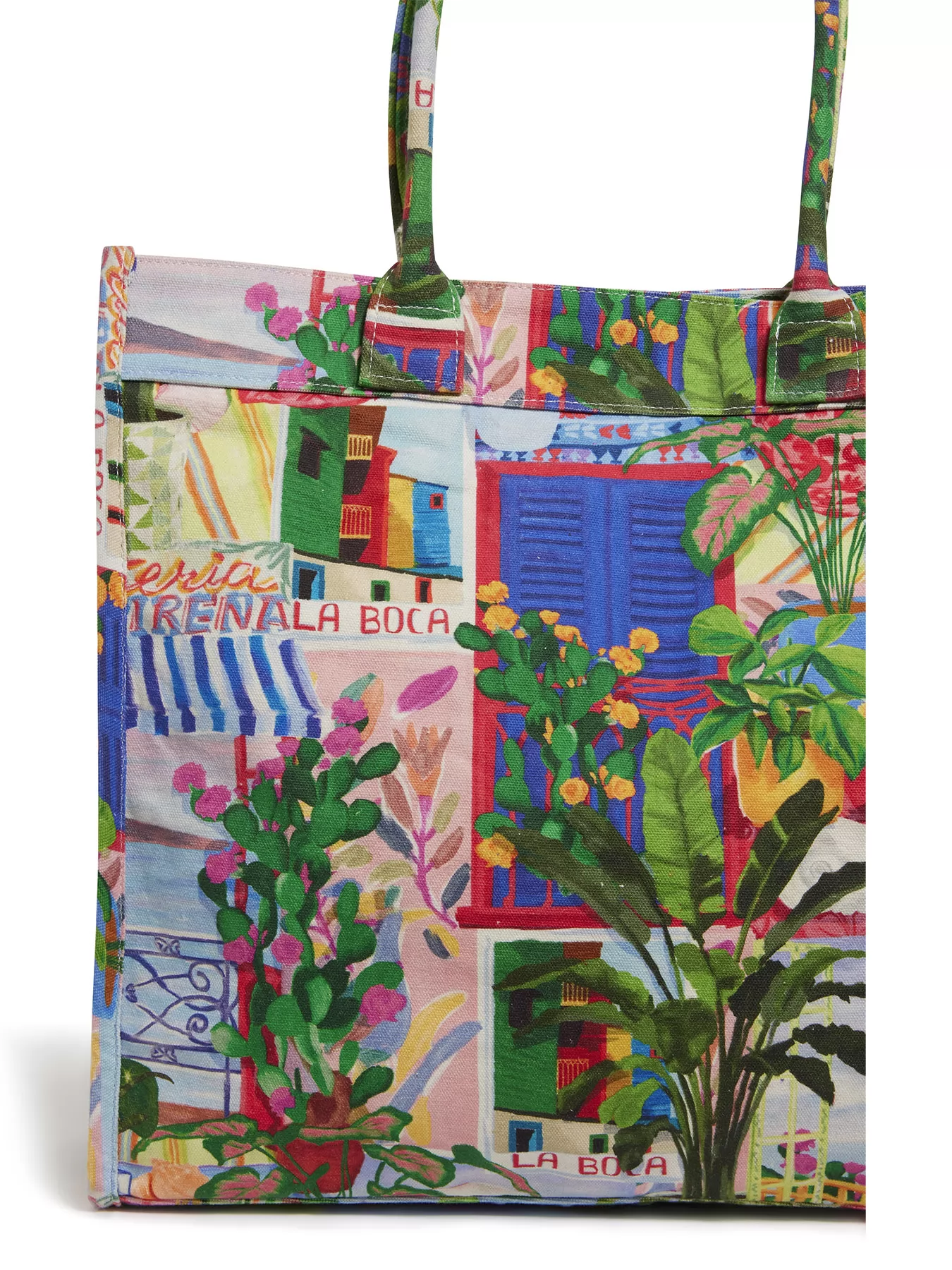 Niebieski, wielobarwny, zielony Torba plażowa Seafolly La Boca 72176-BG - zdjęcie 4