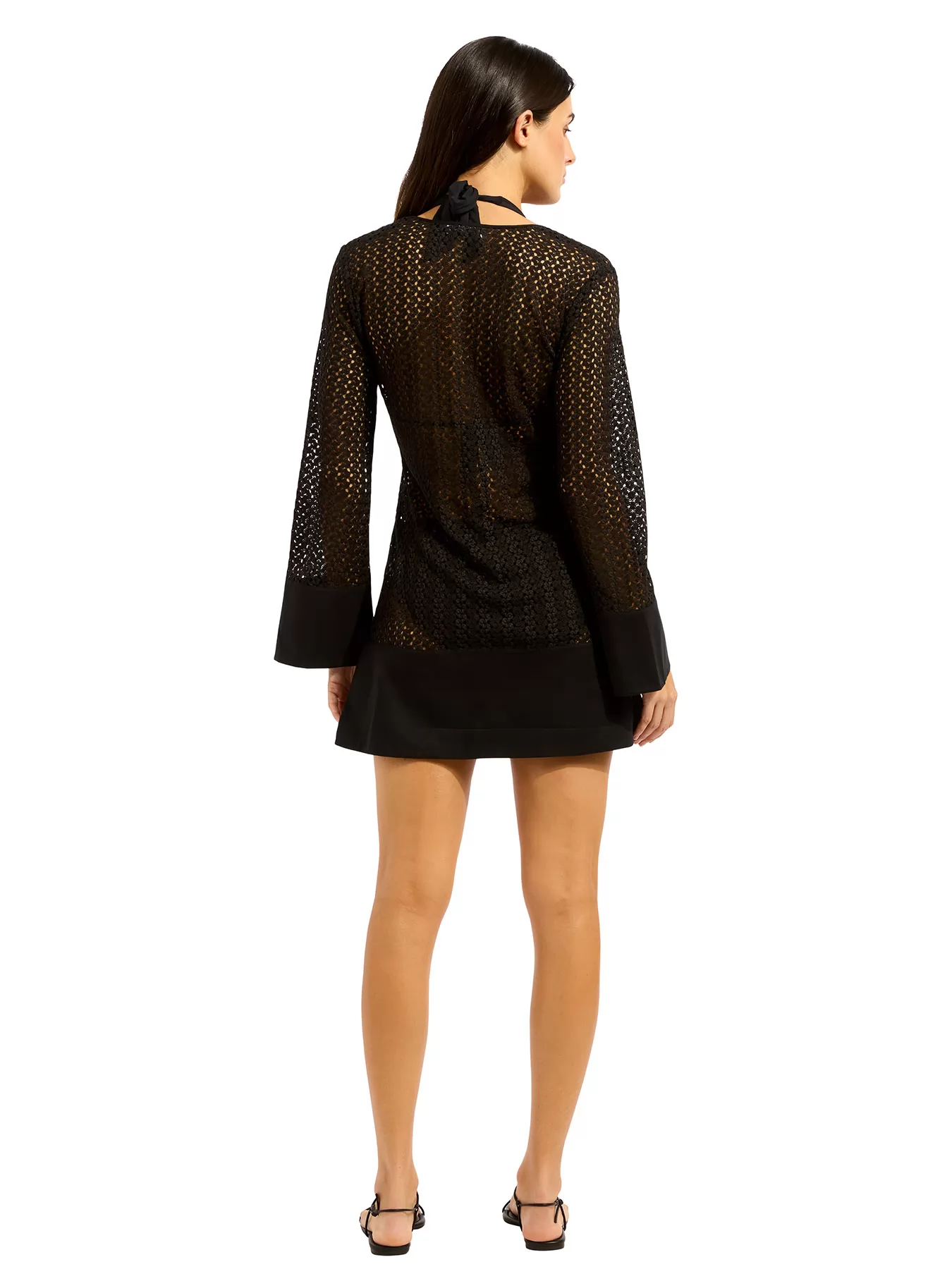 Czarny Tunika plażowa Seafolly Beach Edit 55529-CU - zdjęcie 2