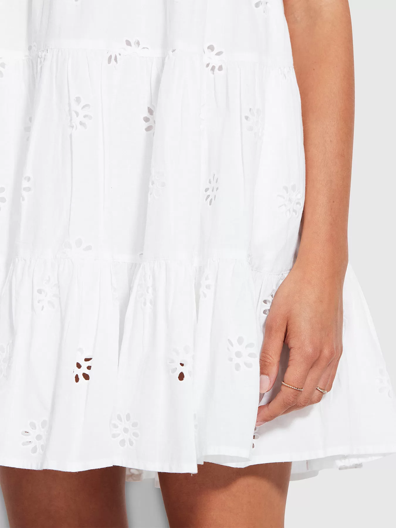 Biały Sukienka plażowa Seafolly Costa Bella 54657-DR - zdjęcie 5