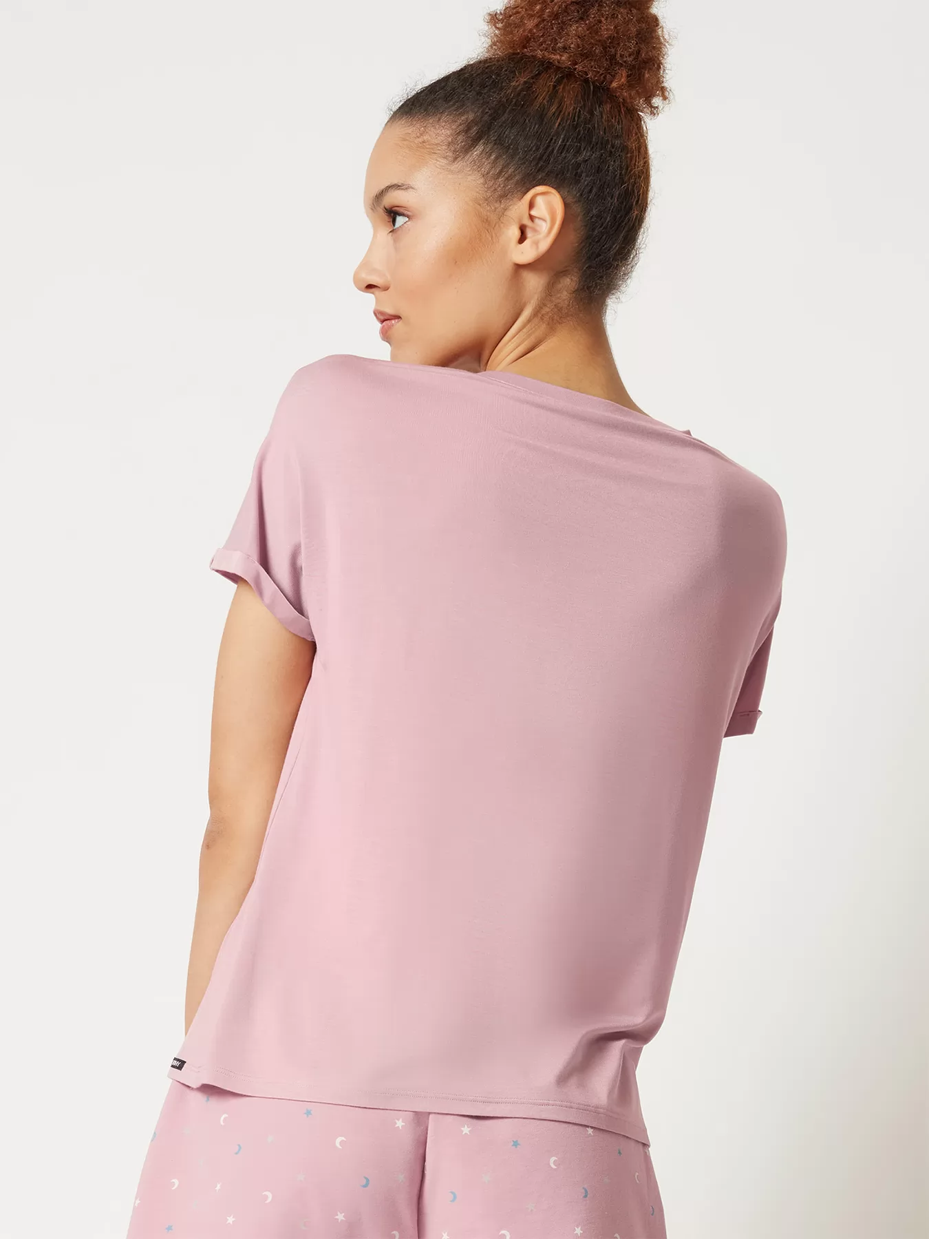 Różowy Koszulka damska Skiny Every Night in Mix&Match 080774 - zdjęcie 2