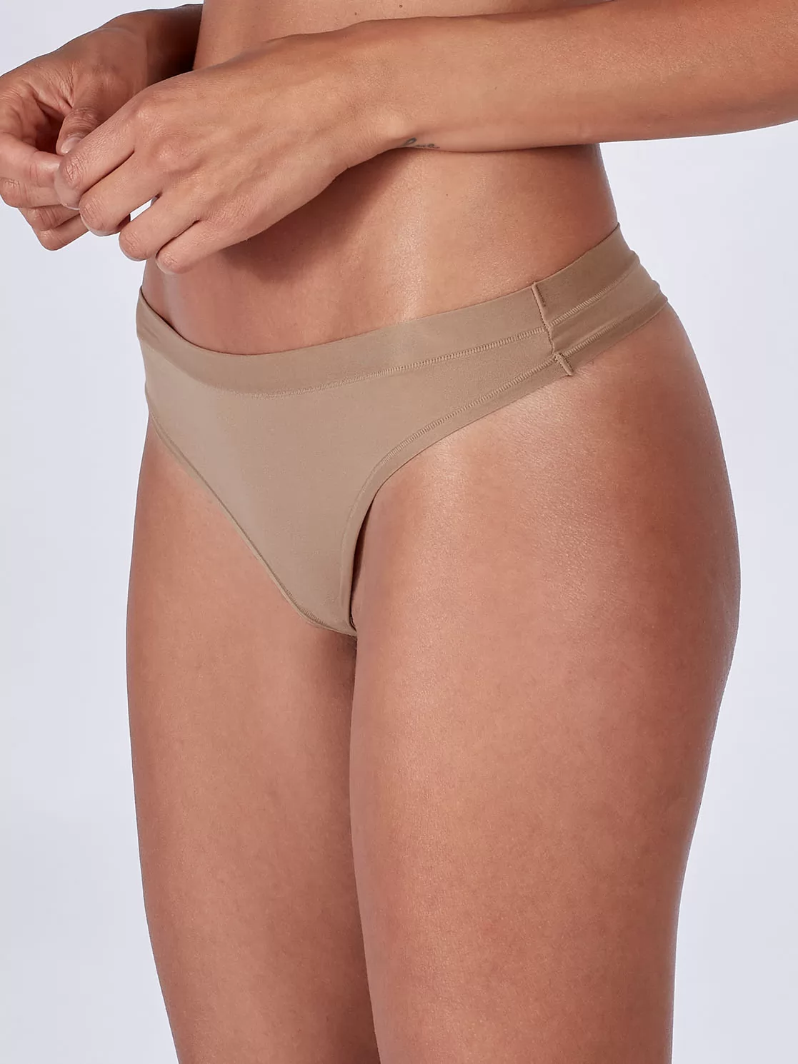 Brązowy Stringi 2PACK Skiny Pure Nudity 080077 - zdjęcie 1