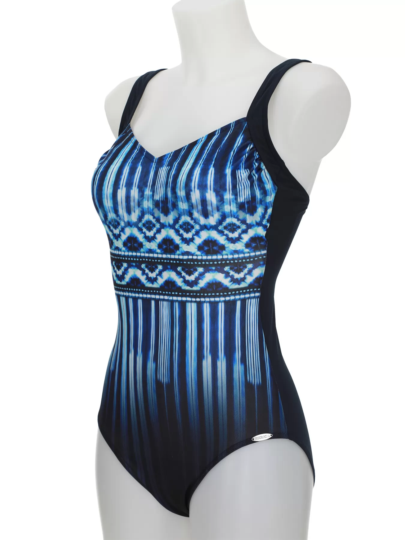 Czarny, niebieski Kostium kąpielowy Sunflair 72020 - zdjęcie 3