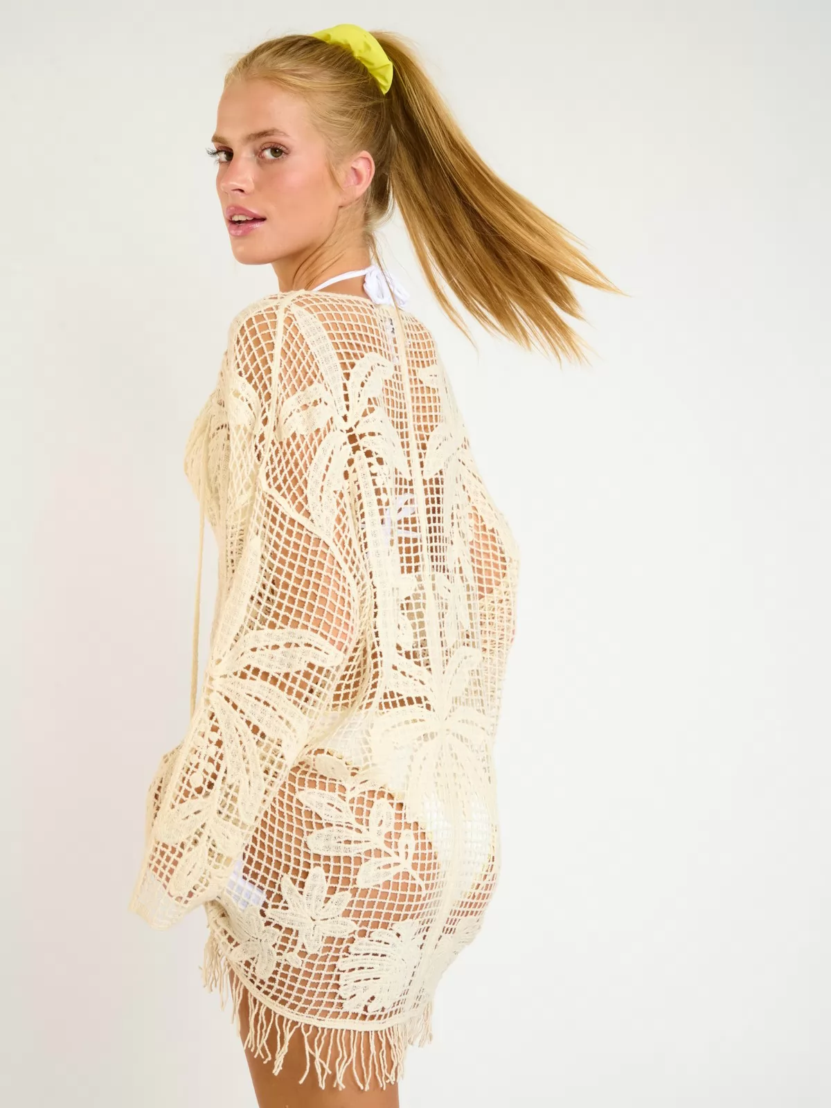 Kremowy Sukienka plażowa Banana Moon Galia Alicante - zdjęcie 3